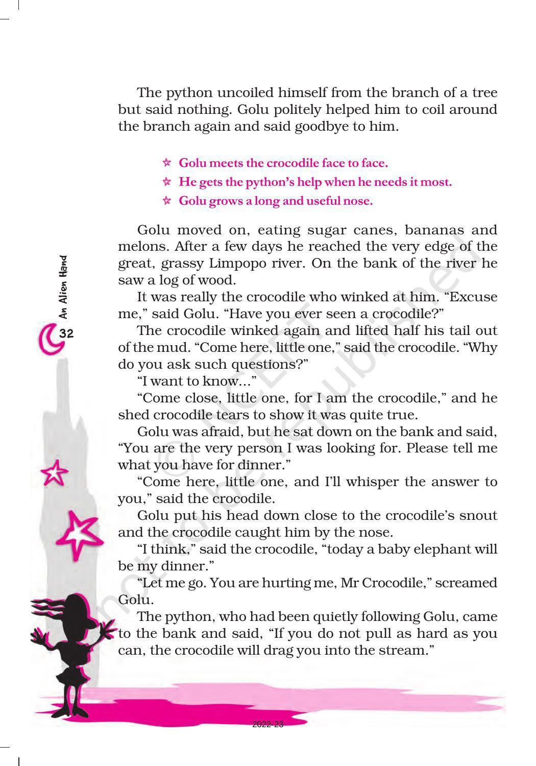 NCERT Book for Class 7 English (An Alien Hand): Chapter 5-Golu Grows a Nose - Page 3
