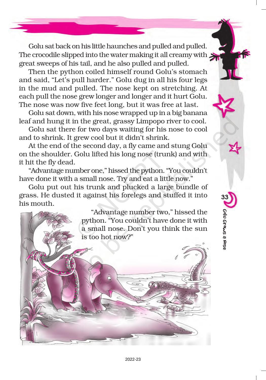 NCERT Book for Class 7 English (An Alien Hand): Chapter 5-Golu Grows a Nose - Page 4
