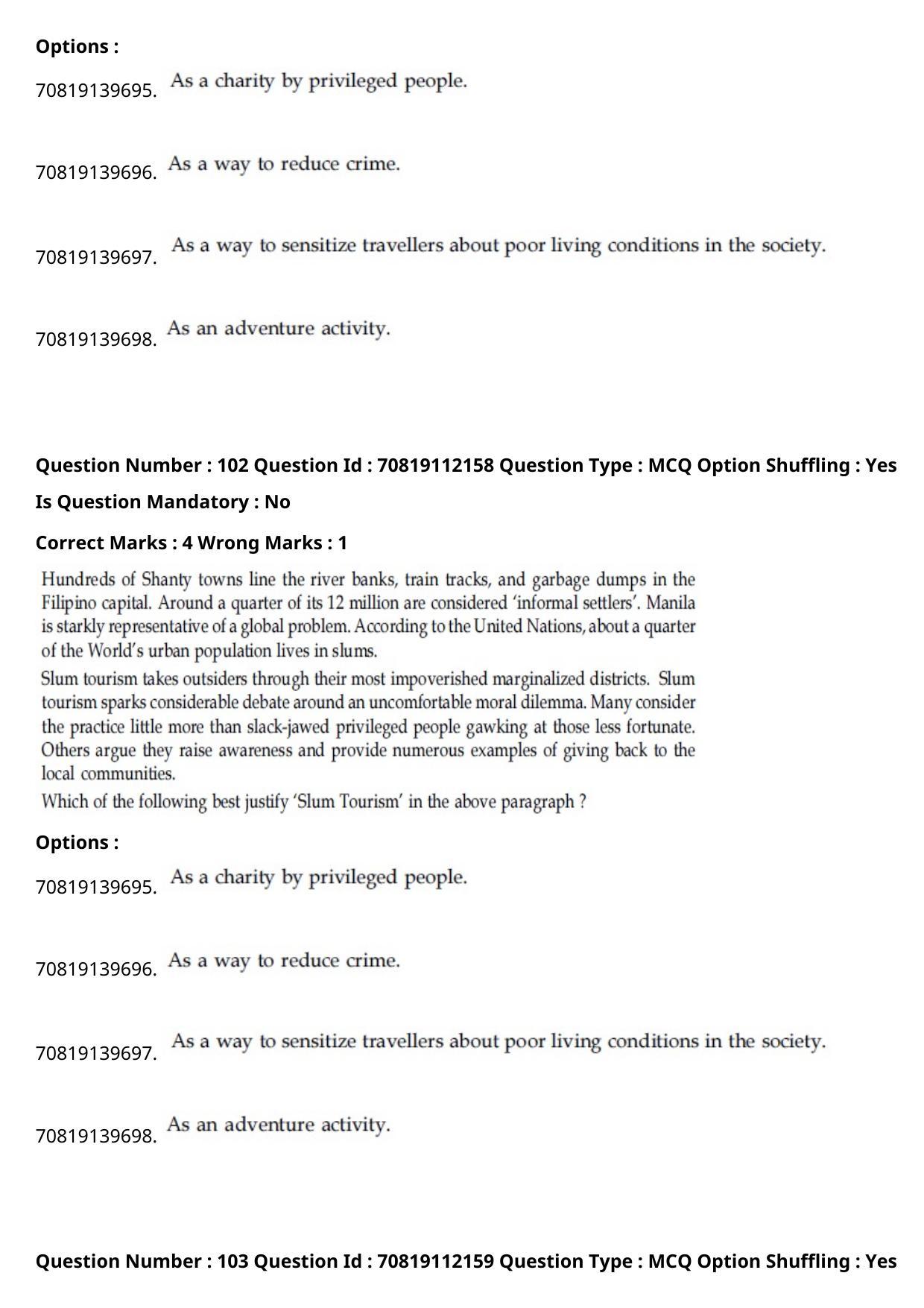 JEE Mains 2021: B Planning Kannada (Shift 2) 23-02-2021 Question Paper - Page 140