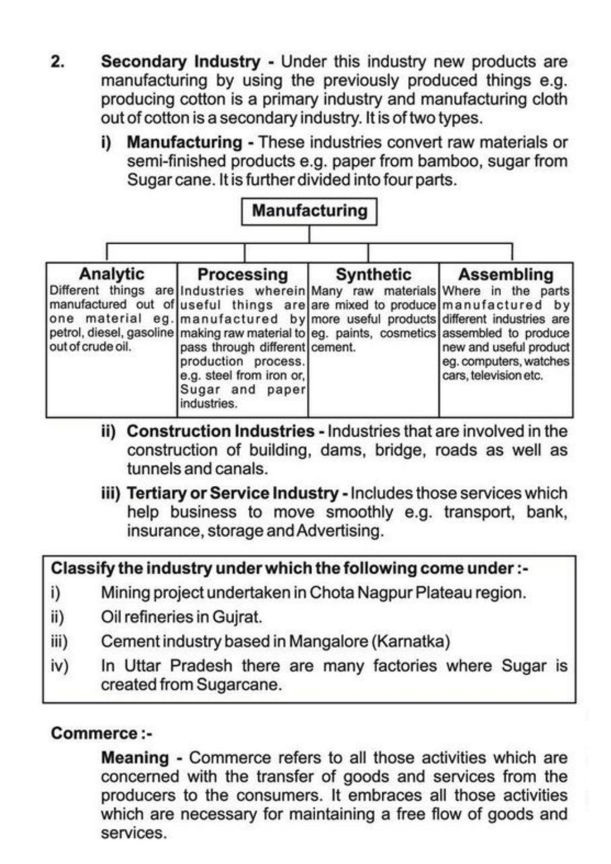 Class 11 Notes, Question & Practice Paper - Business Studies (Topic 1 : Evolution and Fundamentals of Business) - Page 13