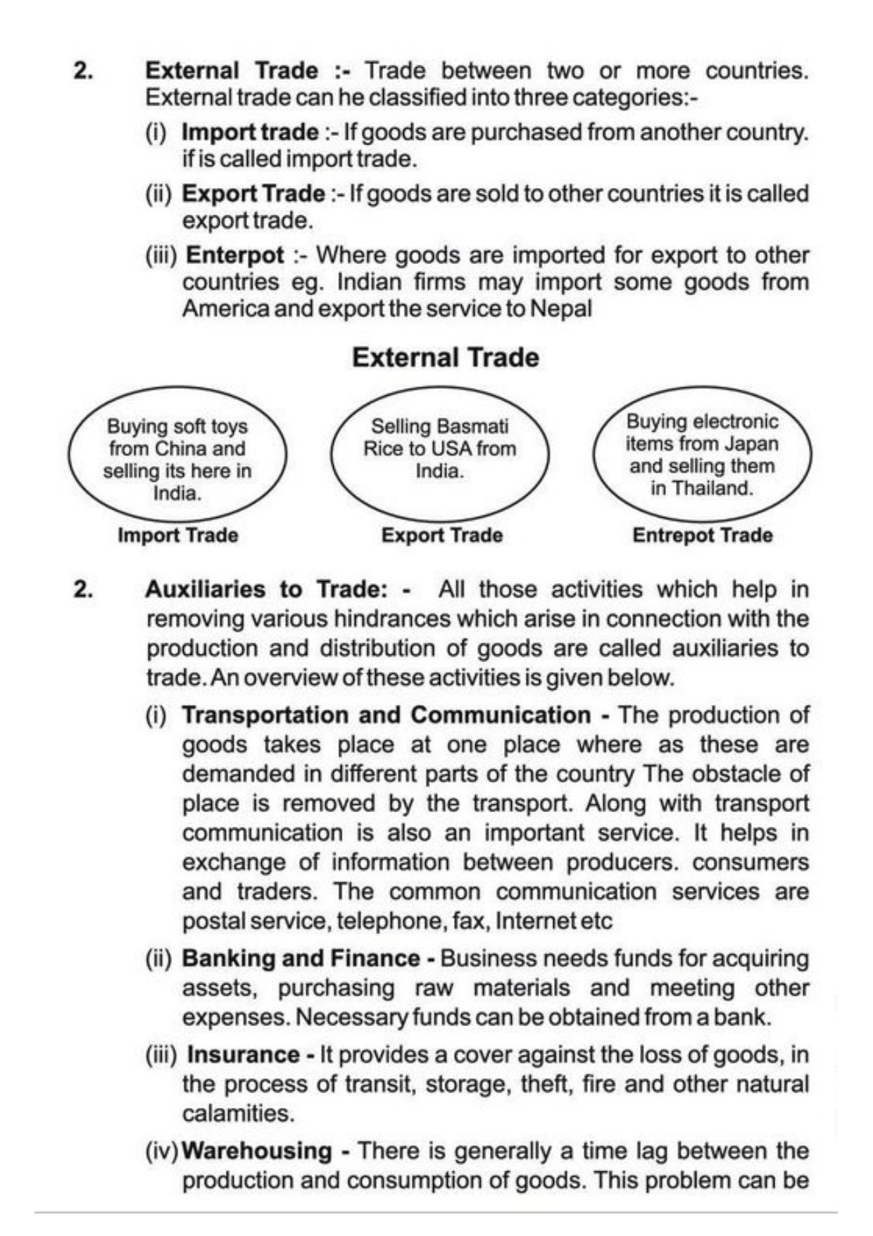 Class 11 Notes, Question & Practice Paper - Business Studies (Topic 1 : Evolution and Fundamentals of Business) - Page 15