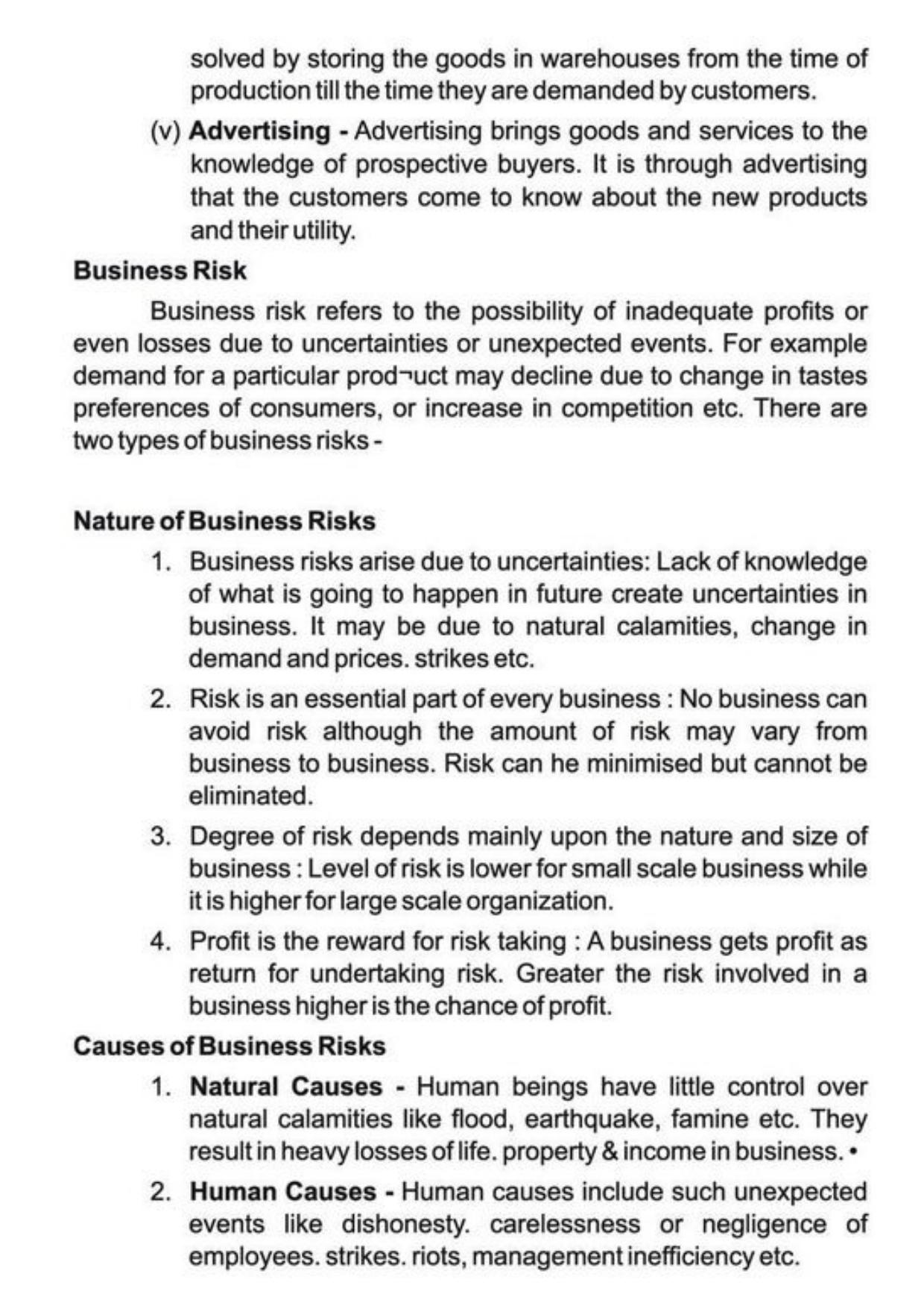 Class 11 Notes, Question & Practice Paper - Business Studies (Topic 1 : Evolution and Fundamentals of Business) - Page 16