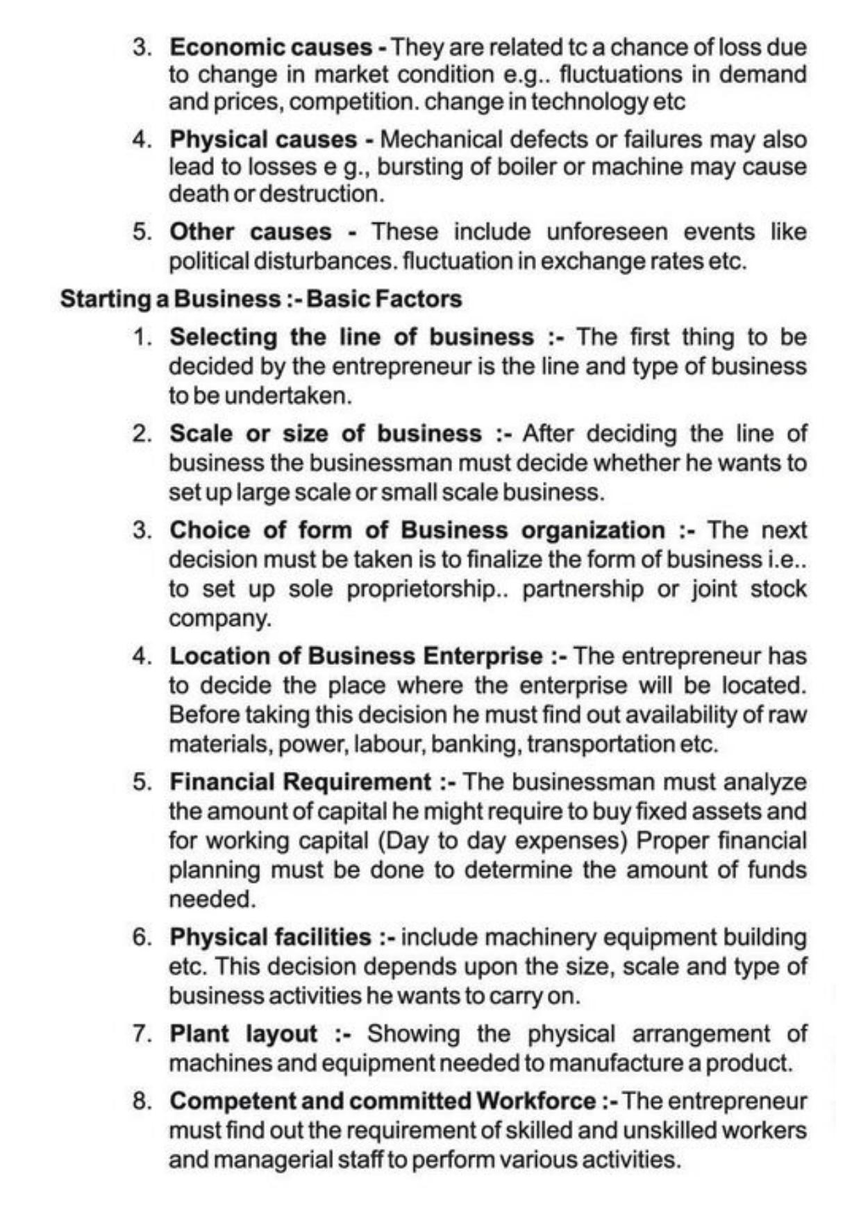 Class 11 Notes, Question & Practice Paper - Business Studies (Topic 1 : Evolution and Fundamentals of Business) - Page 17