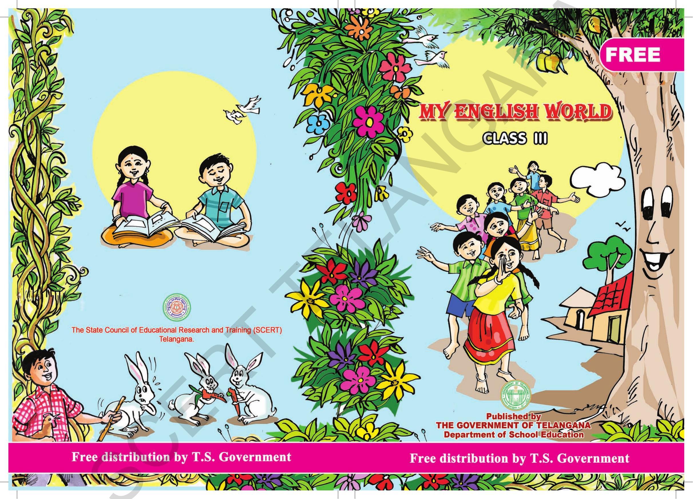 TS SCERT Class 3 English Path 1 (Telugu Medium) Text Book - Page 1