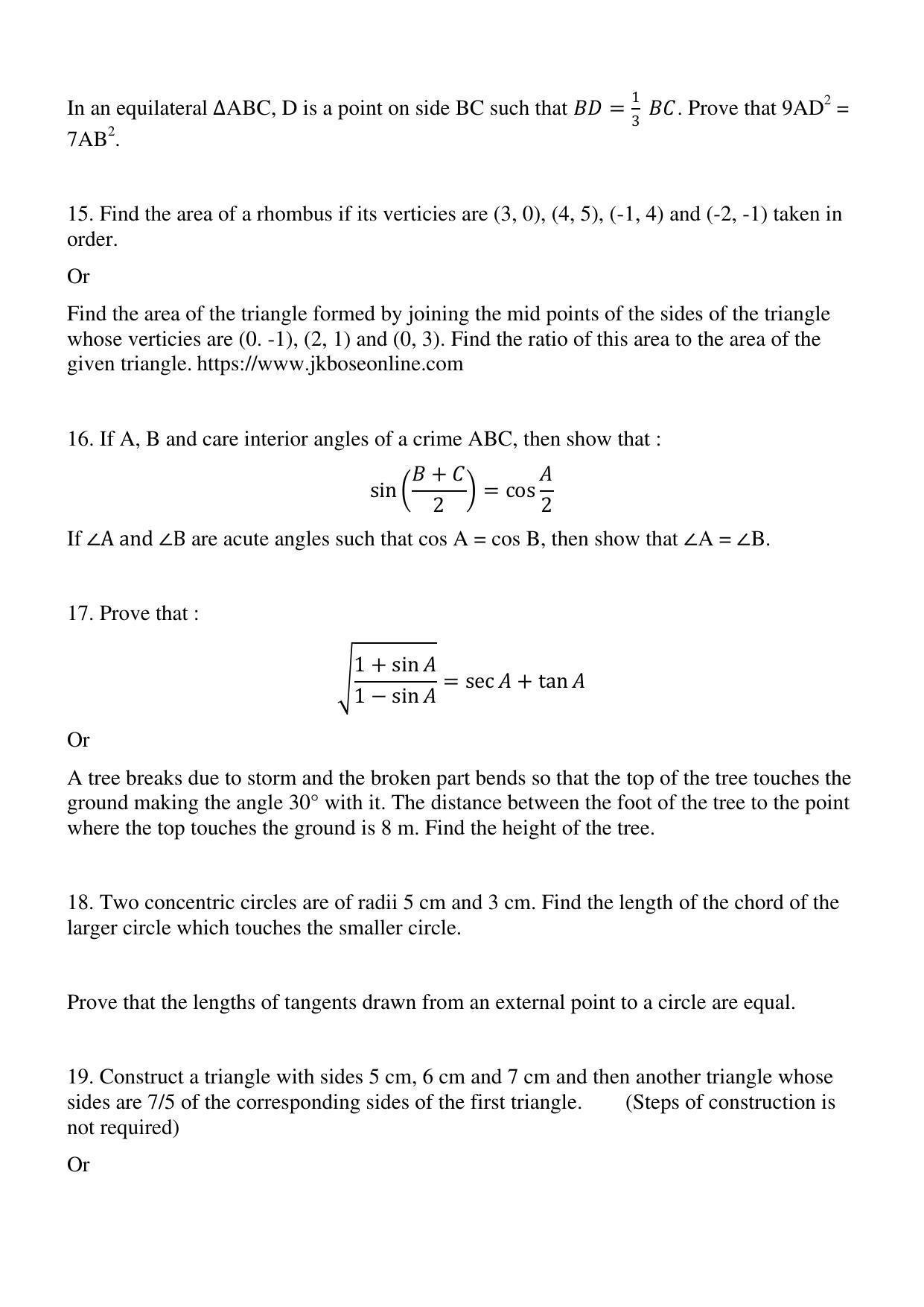 JKBOSE Class 12 Mathematics Question Papers 2017 (15103-C) - Page 4