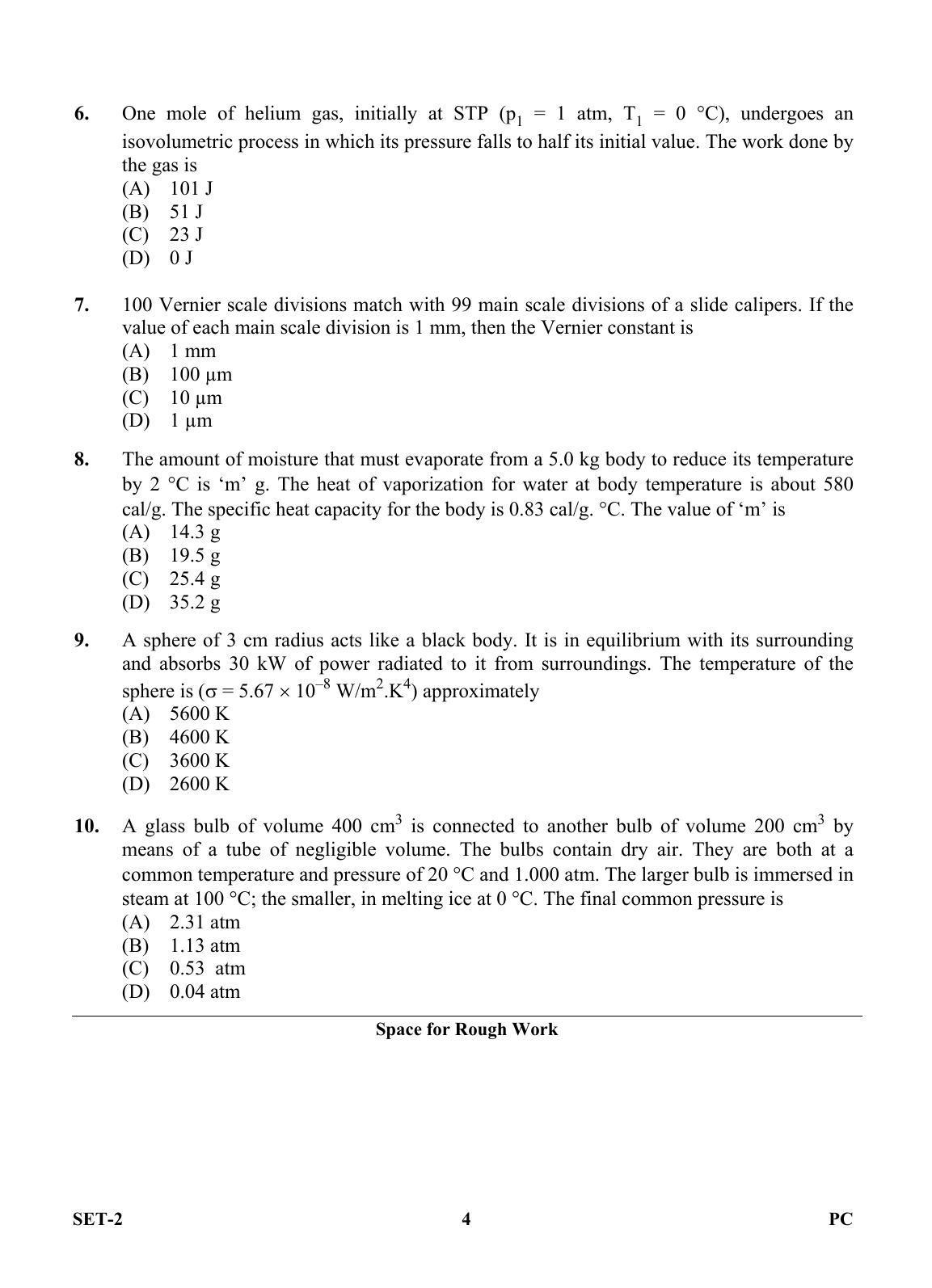 OJEE 2013 Physics / Chemistry Set 2 Question Paper - Page 3