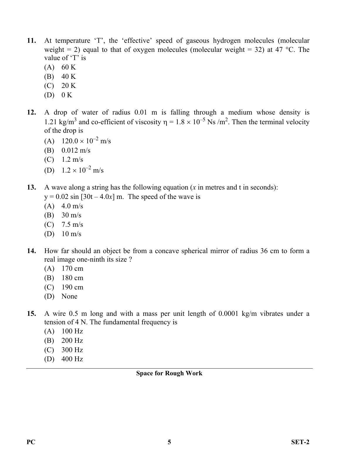 OJEE 2013 Physics / Chemistry Set 2 Question Paper - Page 4