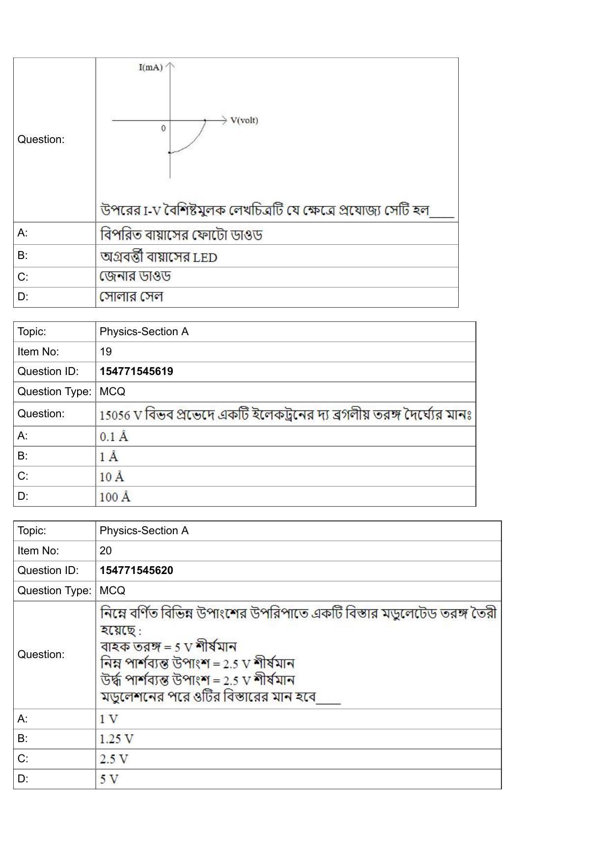 JEE Mains 2022: BTech Bengali (Shift 2) 30-07-2022 Question Paper - Page 8
