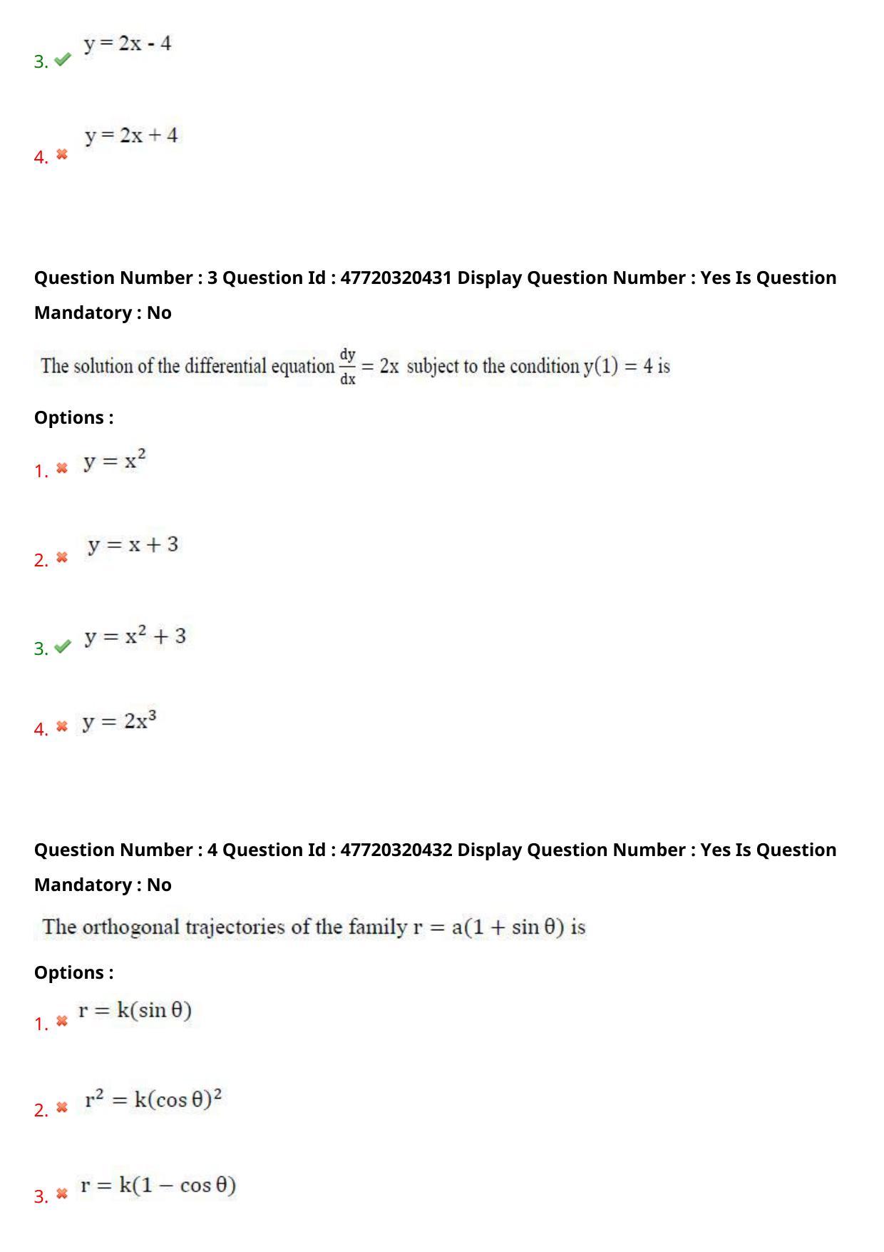 AP ECET 2021 - BSc Mathematics Question Paper With Preliminary Keys Shift1 - Page 3
