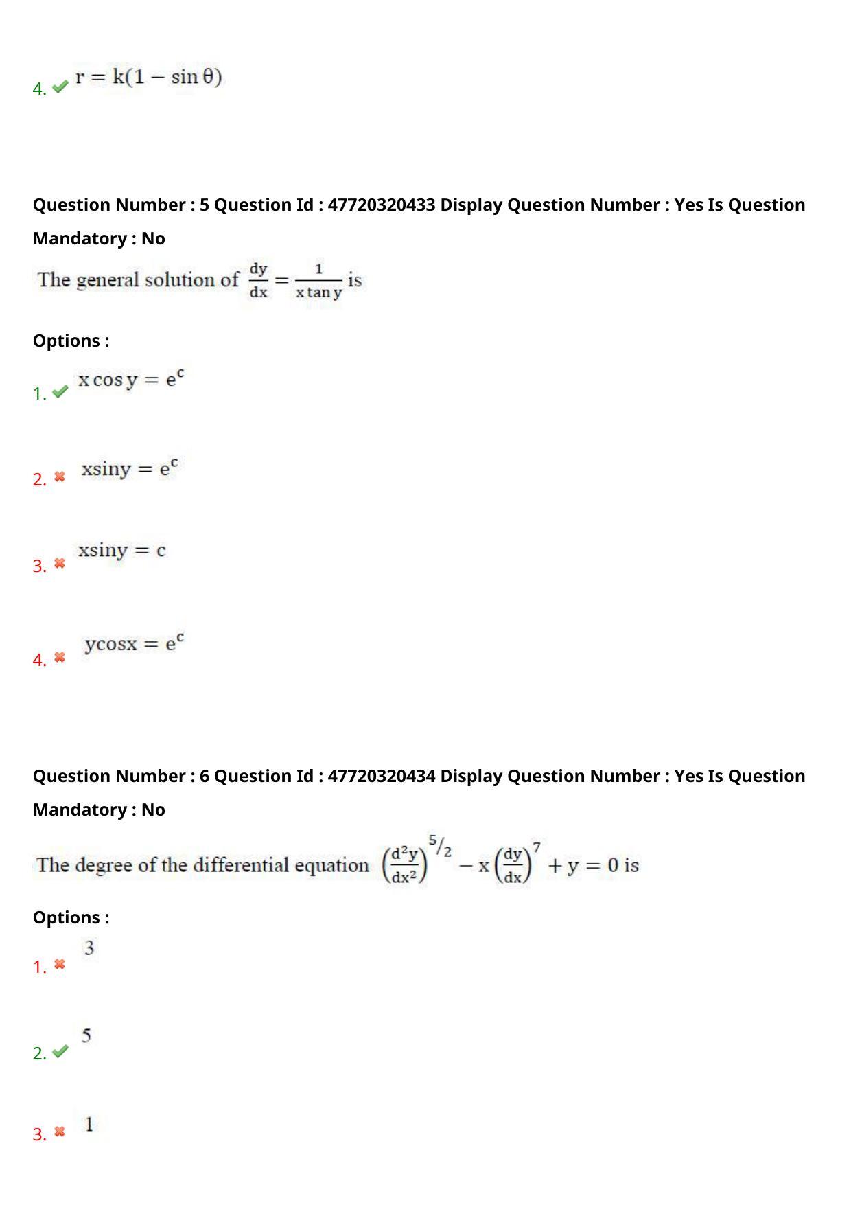 AP ECET 2021 - BSc Mathematics Question Paper With Preliminary Keys Shift1 - Page 4