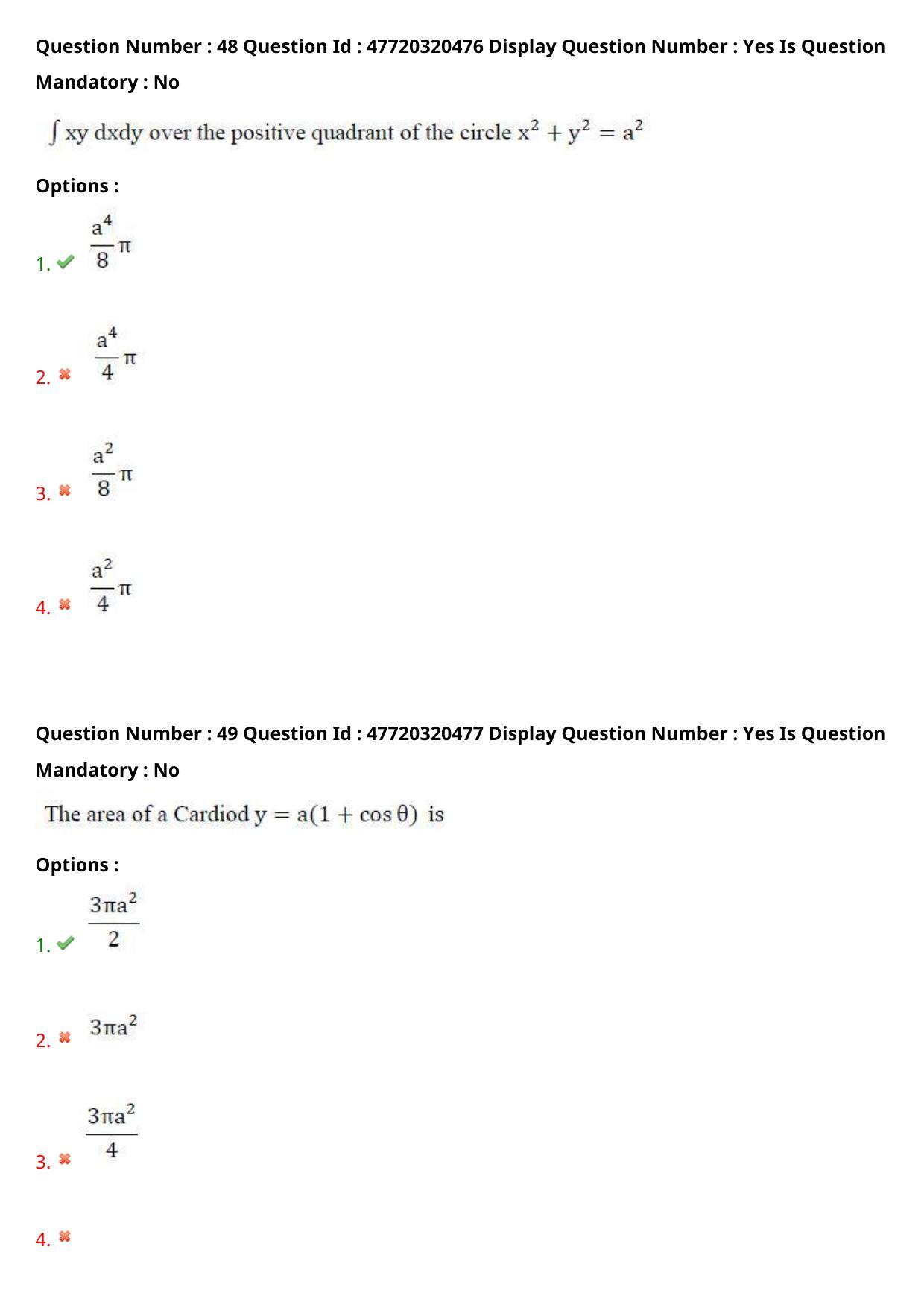 AP ECET 2021 - BSc Mathematics Question Paper With Preliminary Keys Shift1 - Page 26
