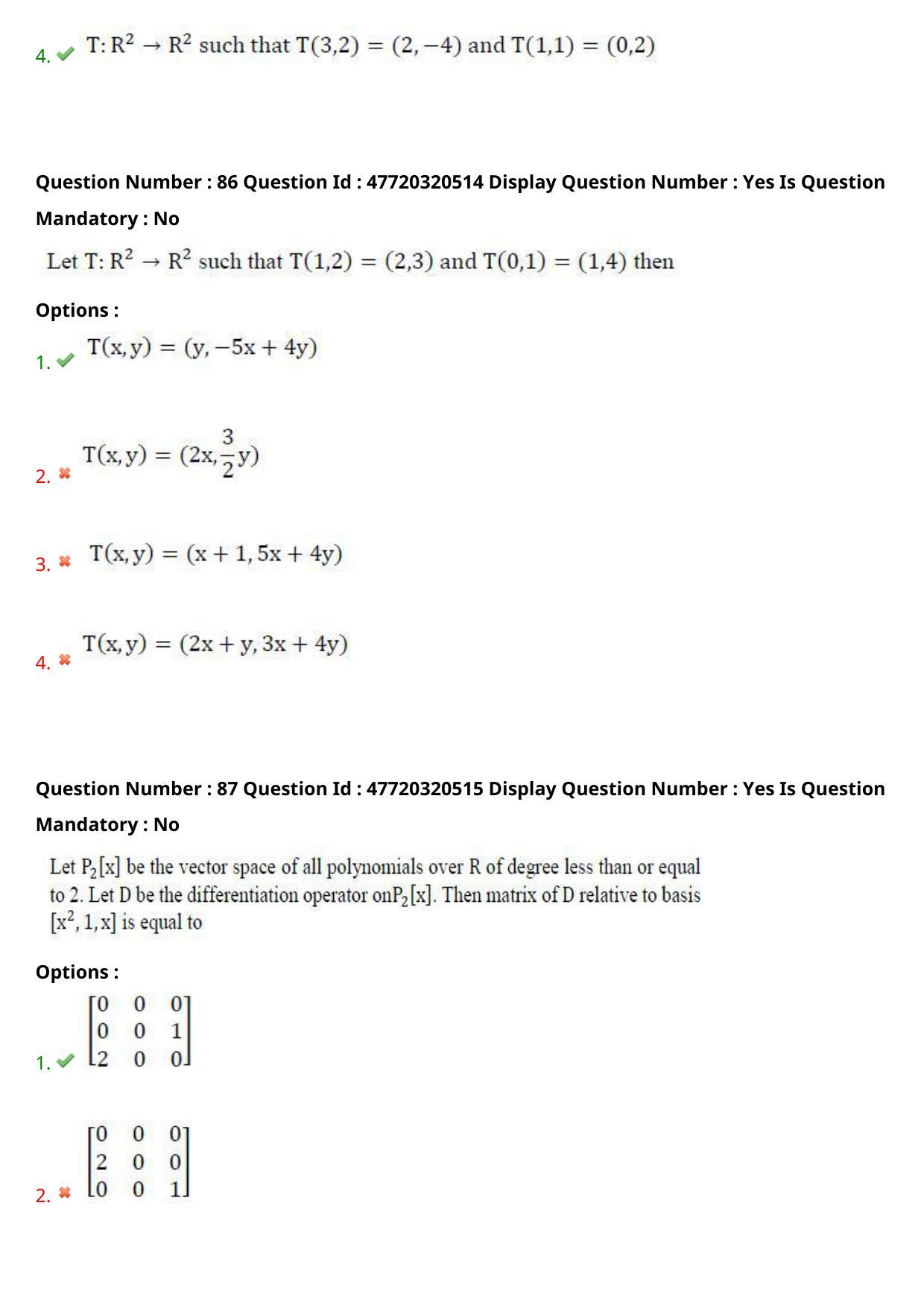 AP ECET 2021 - BSc Mathematics Question Paper With Preliminary Keys Shift1 - Page 45
