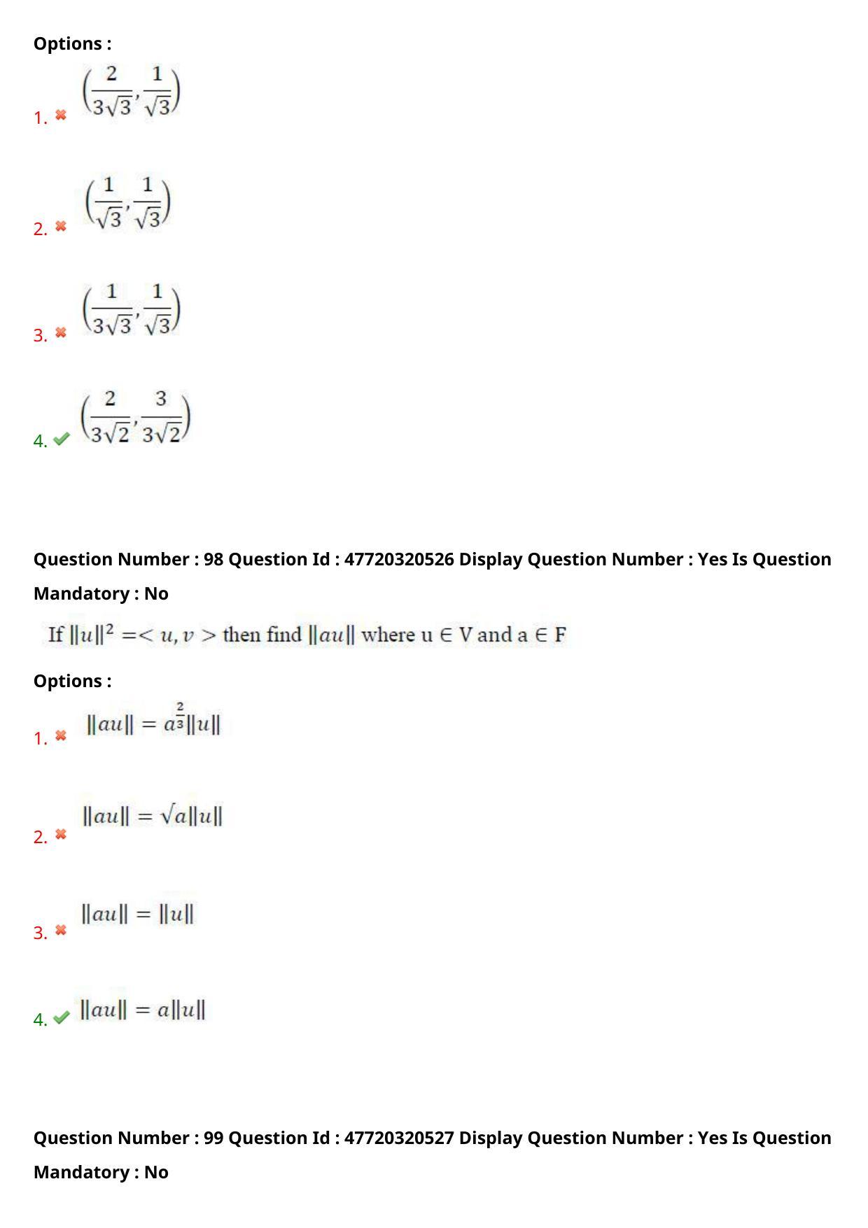 AP ECET 2021 - BSc Mathematics Question Paper With Preliminary Keys Shift1 - Page 51