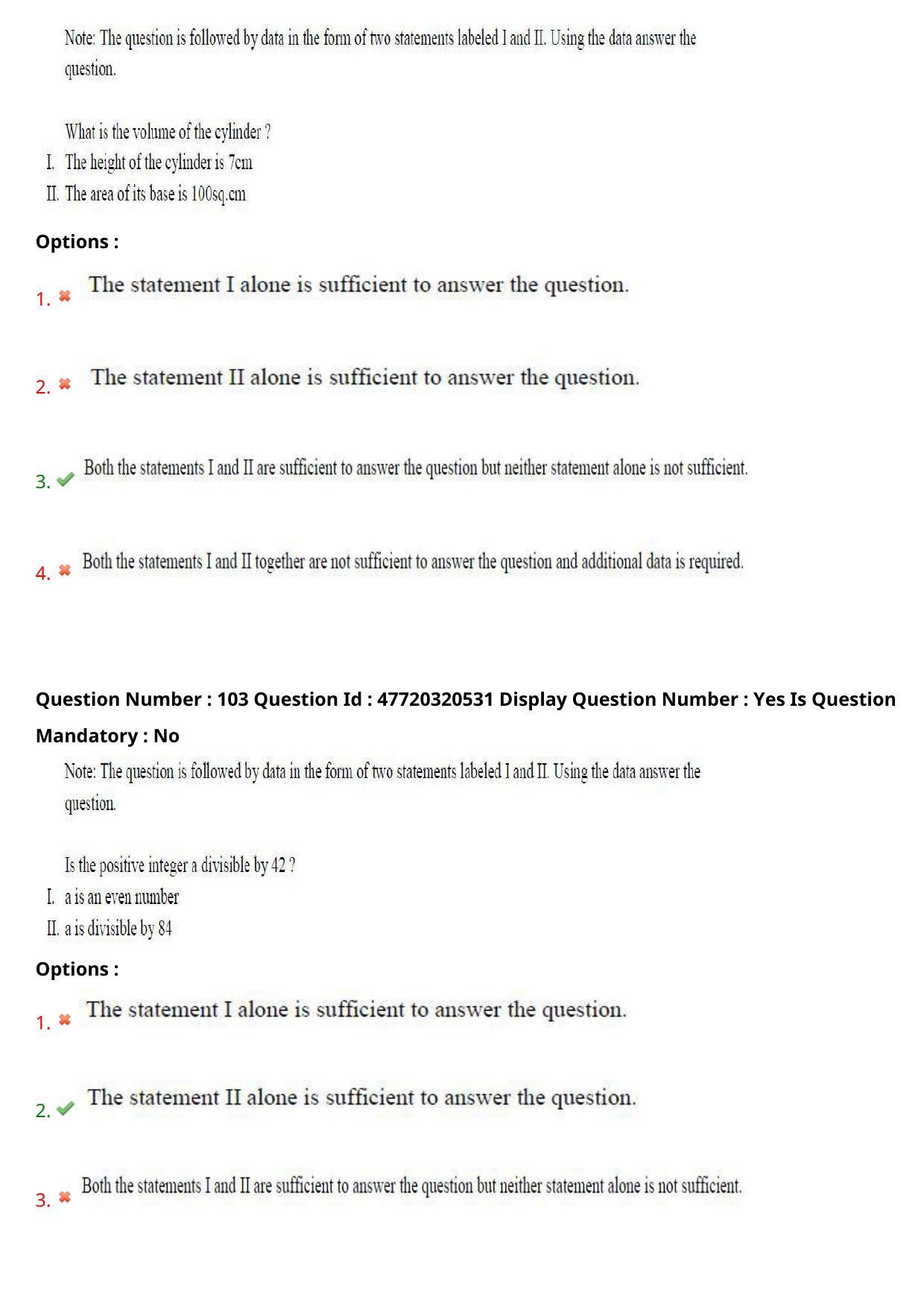 AP ECET 2021 - BSc Mathematics Question Paper With Preliminary Keys Shift1 - Page 54