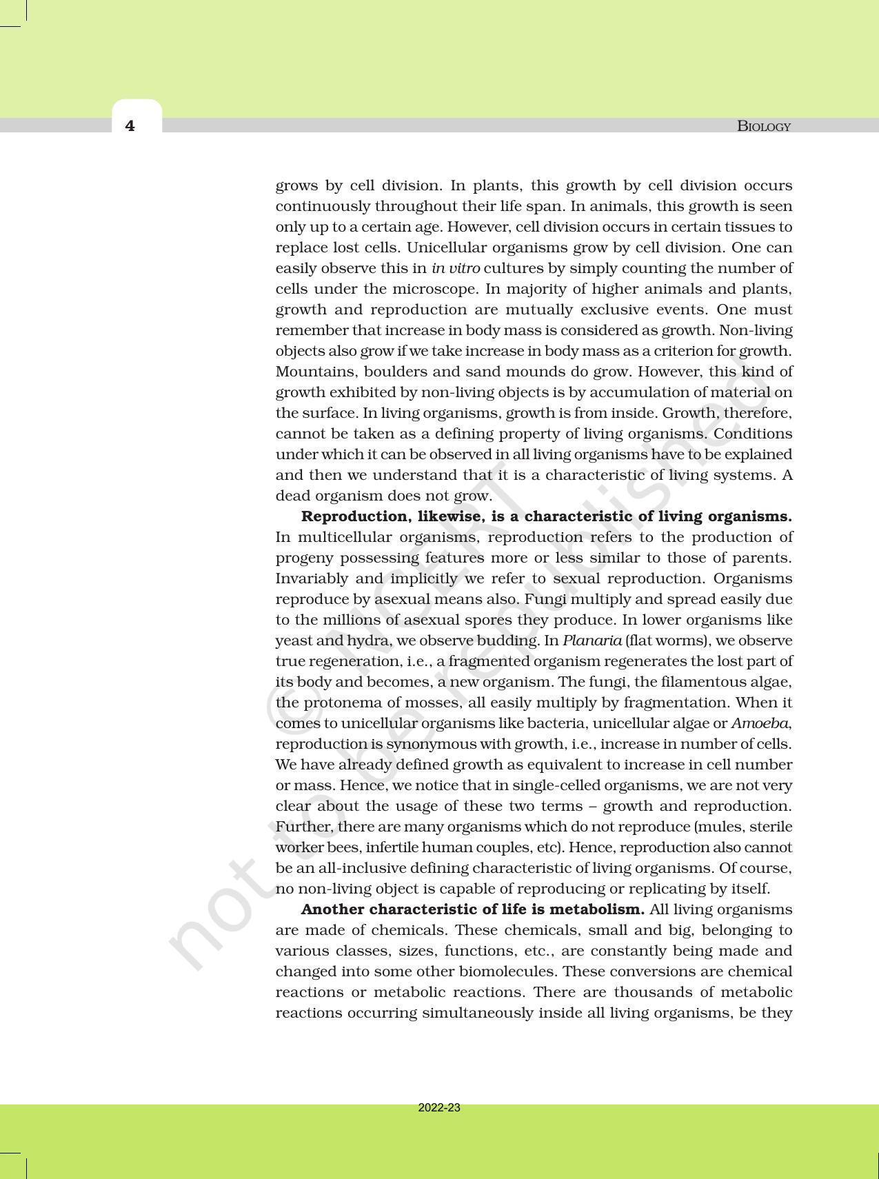 NCERT Book for Class 11 Biology Chapter 1 Diversity in the Living World - Page 4