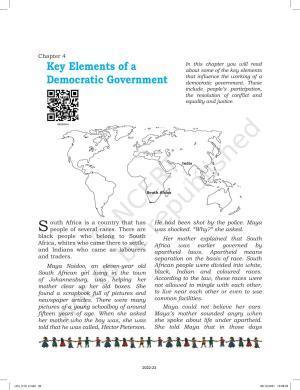 NCERT Book for Class 6 Social Science(Political Science) : Chapter 4-Key Elements of a Democratic Government