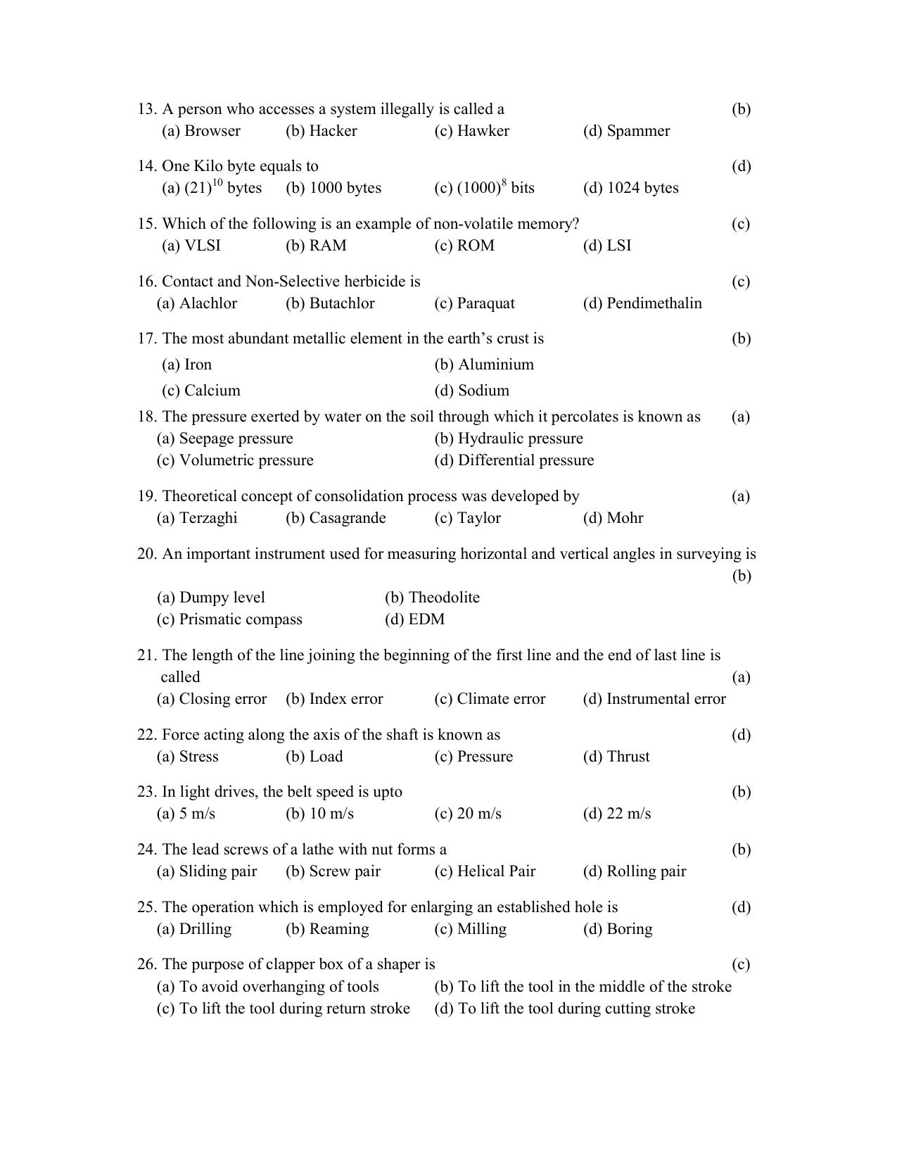 TS AGRICET 2020 AGRICULTURAL ENGINEERING PAPER WITH KEY - Page 2