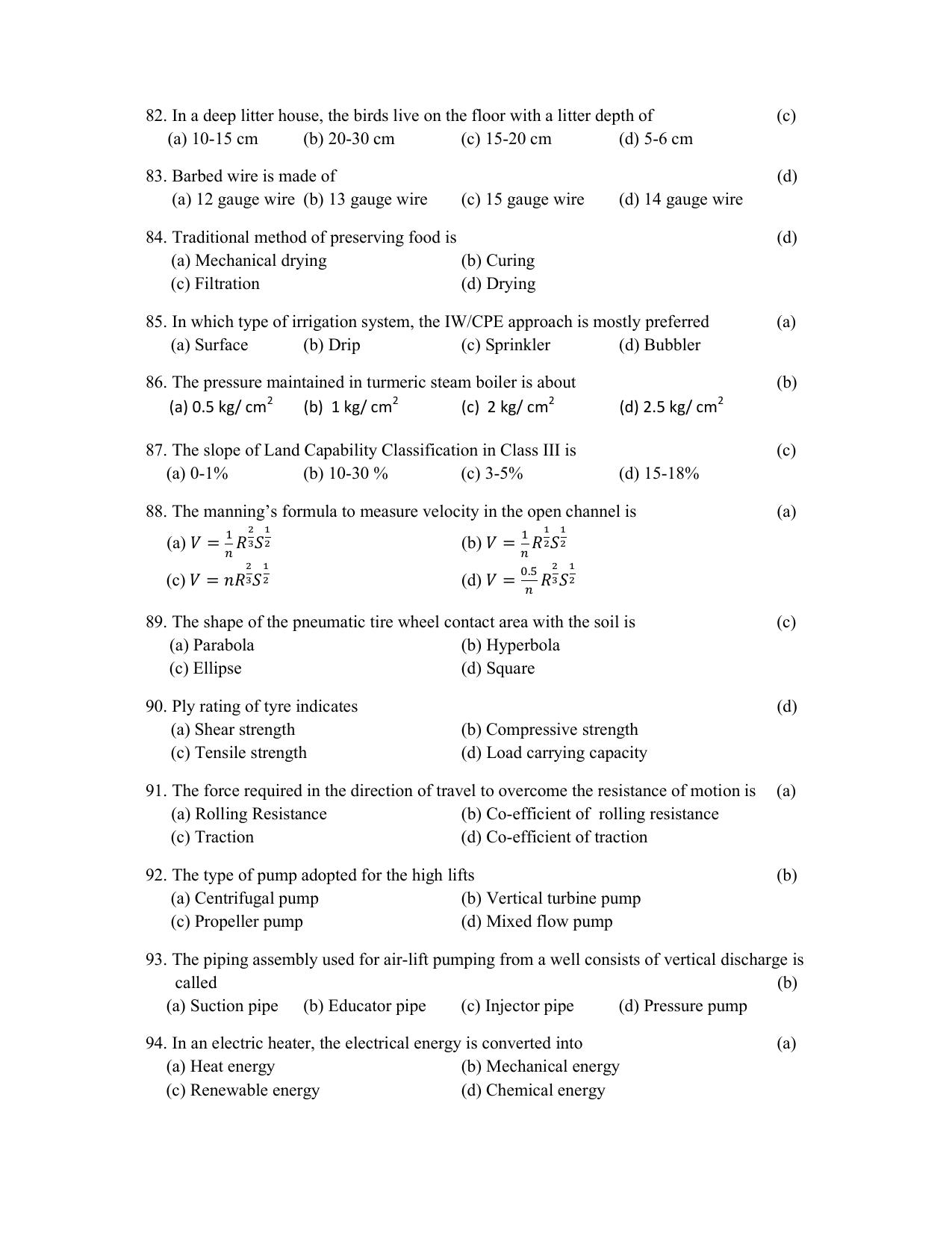 TS AGRICET 2020 AGRICULTURAL ENGINEERING PAPER WITH KEY - Page 7