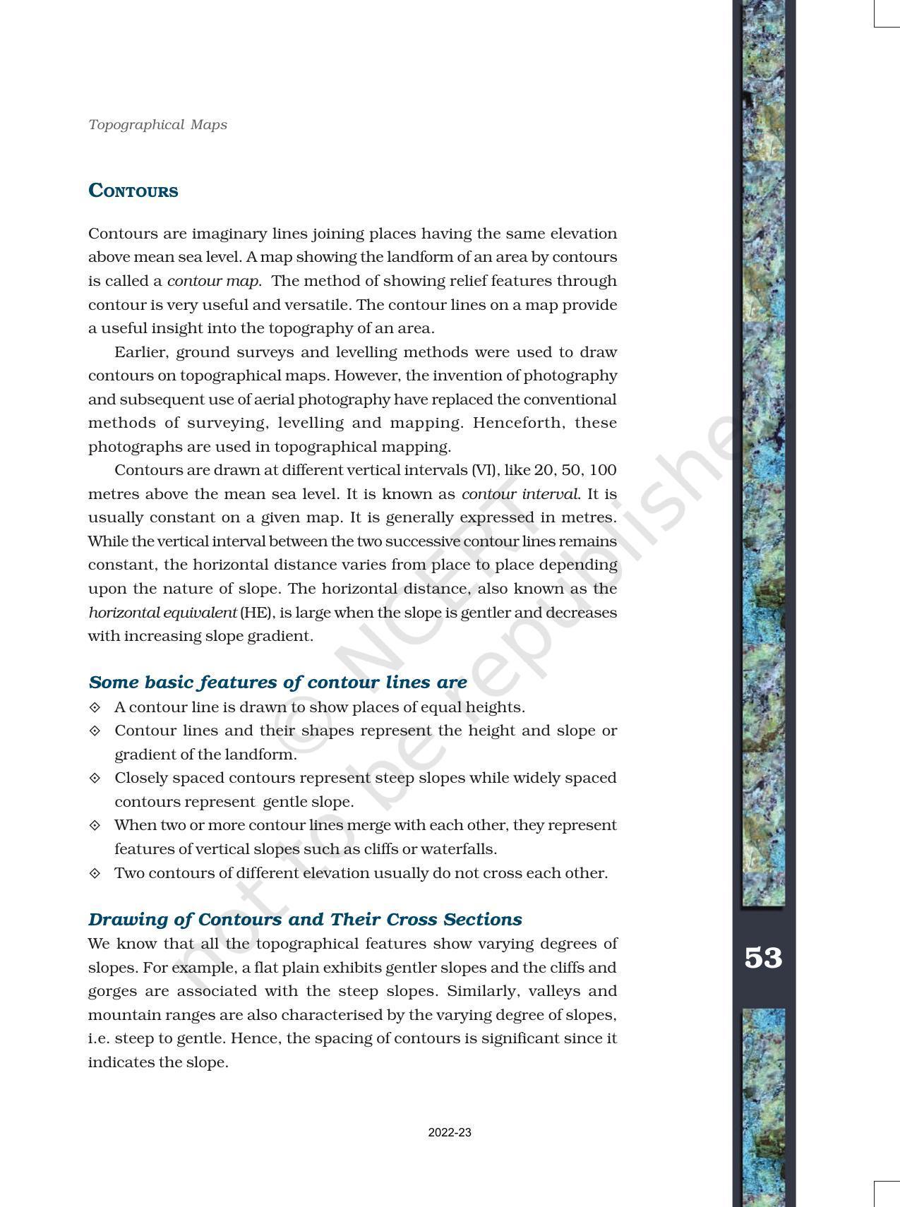 NCERT Book for Class 11 Geography (Part-III) Chapter 5 Topographical Maps - Page 5