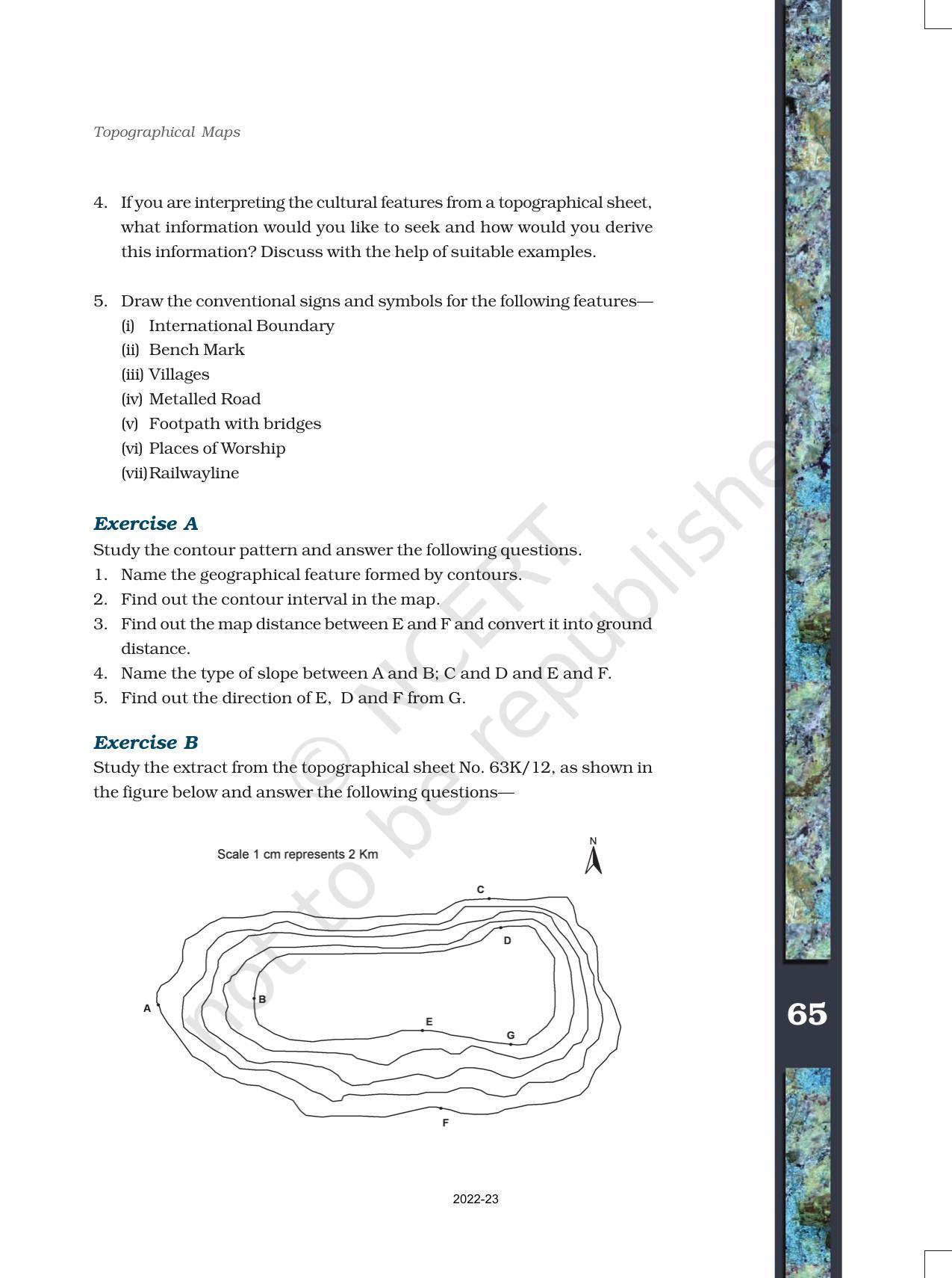 NCERT Book for Class 11 Geography (Part-III) Chapter 5 Topographical Maps - Page 17