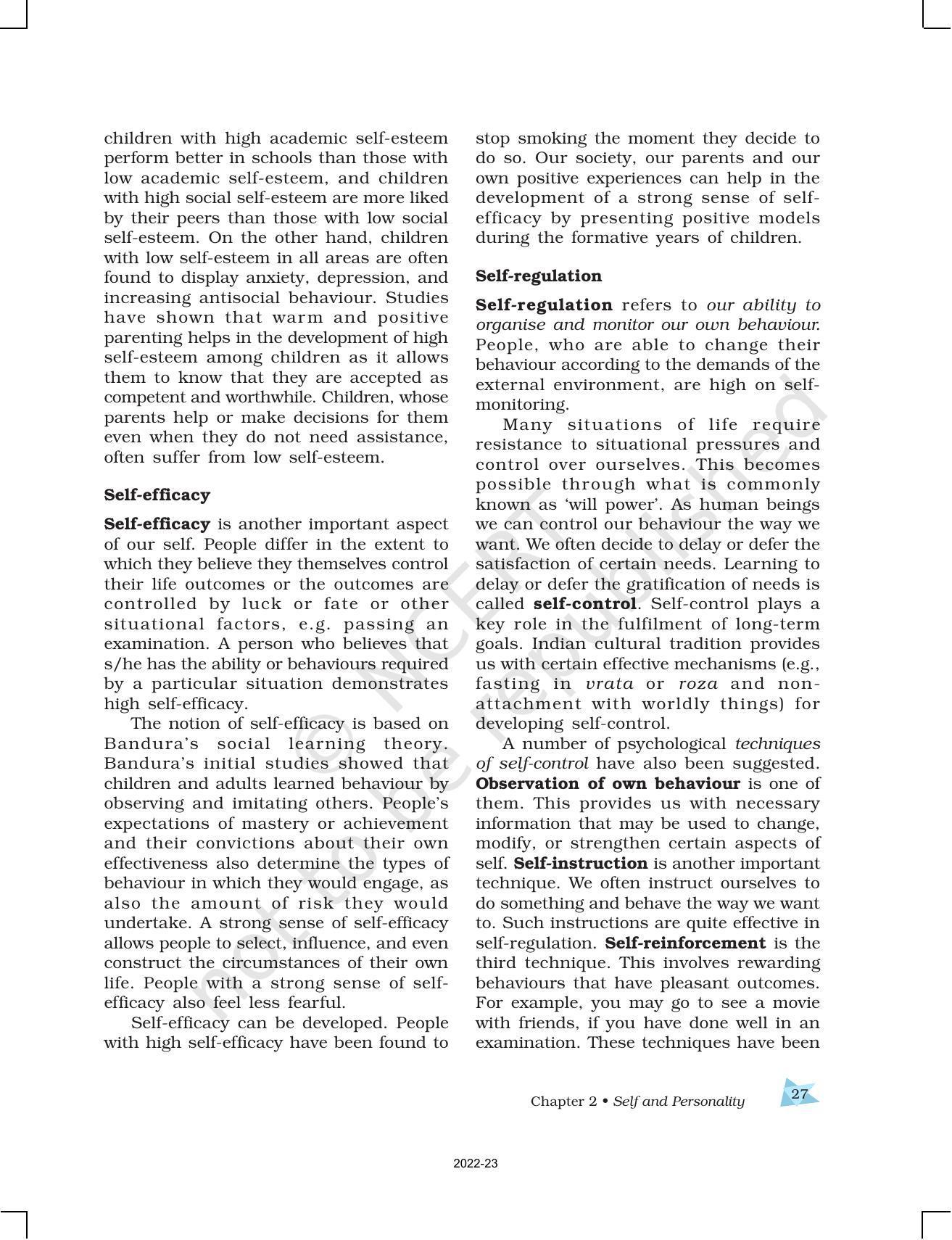 NCERT Book for Class 12 Psychology Chapter 2 Self and Personality - Page 5