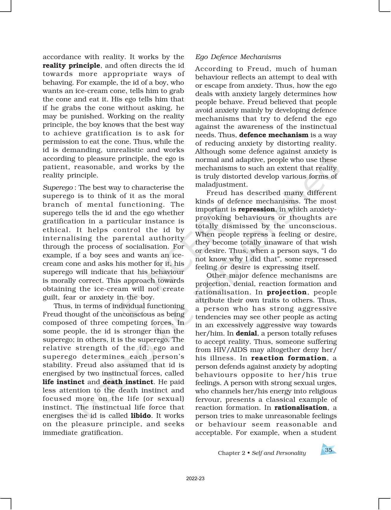 NCERT Book for Class 12 Psychology Chapter 2 Self and Personality - Page 13