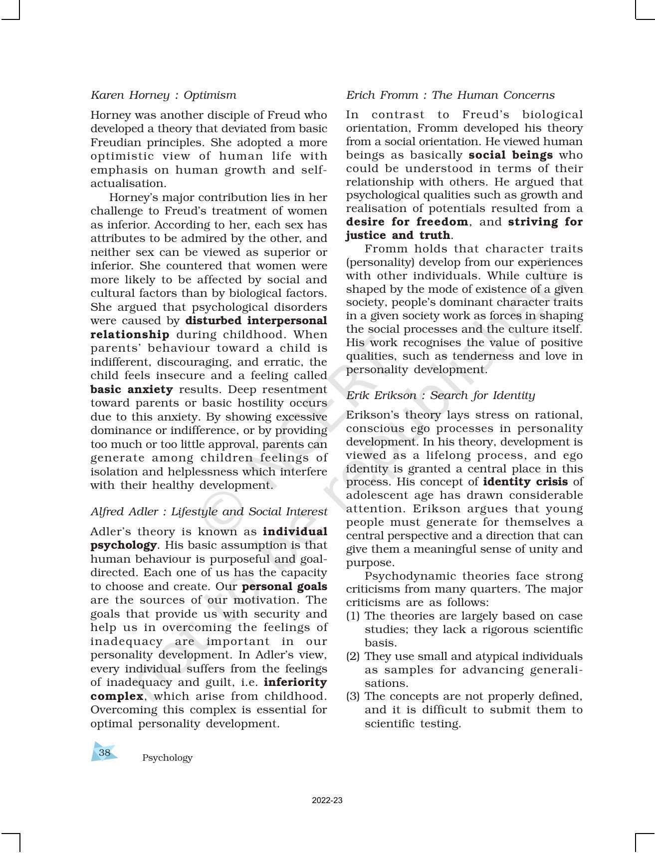 NCERT Book for Class 12 Psychology Chapter 2 Self and Personality - Page 16