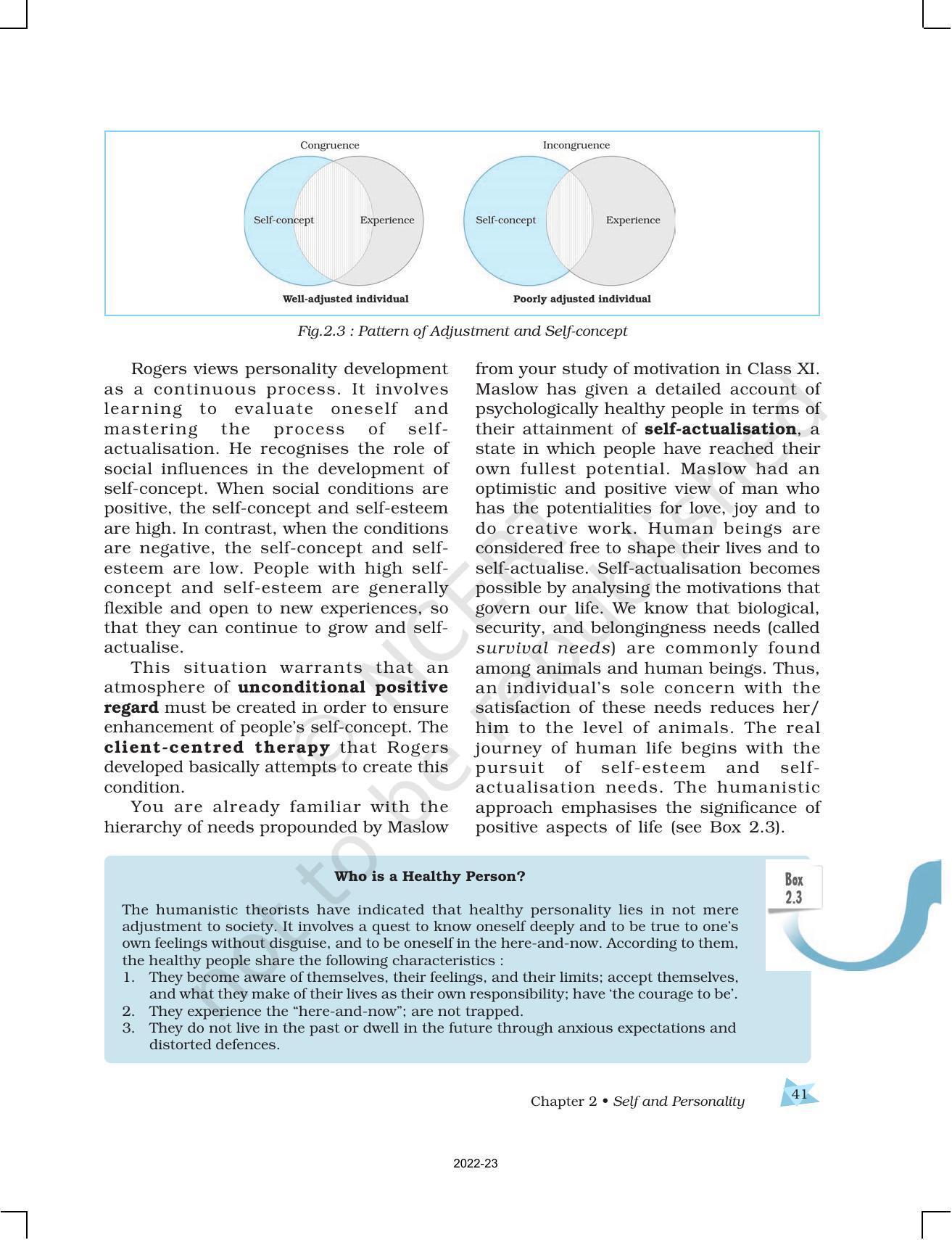 NCERT Book for Class 12 Psychology Chapter 2 Self and Personality - Page 19