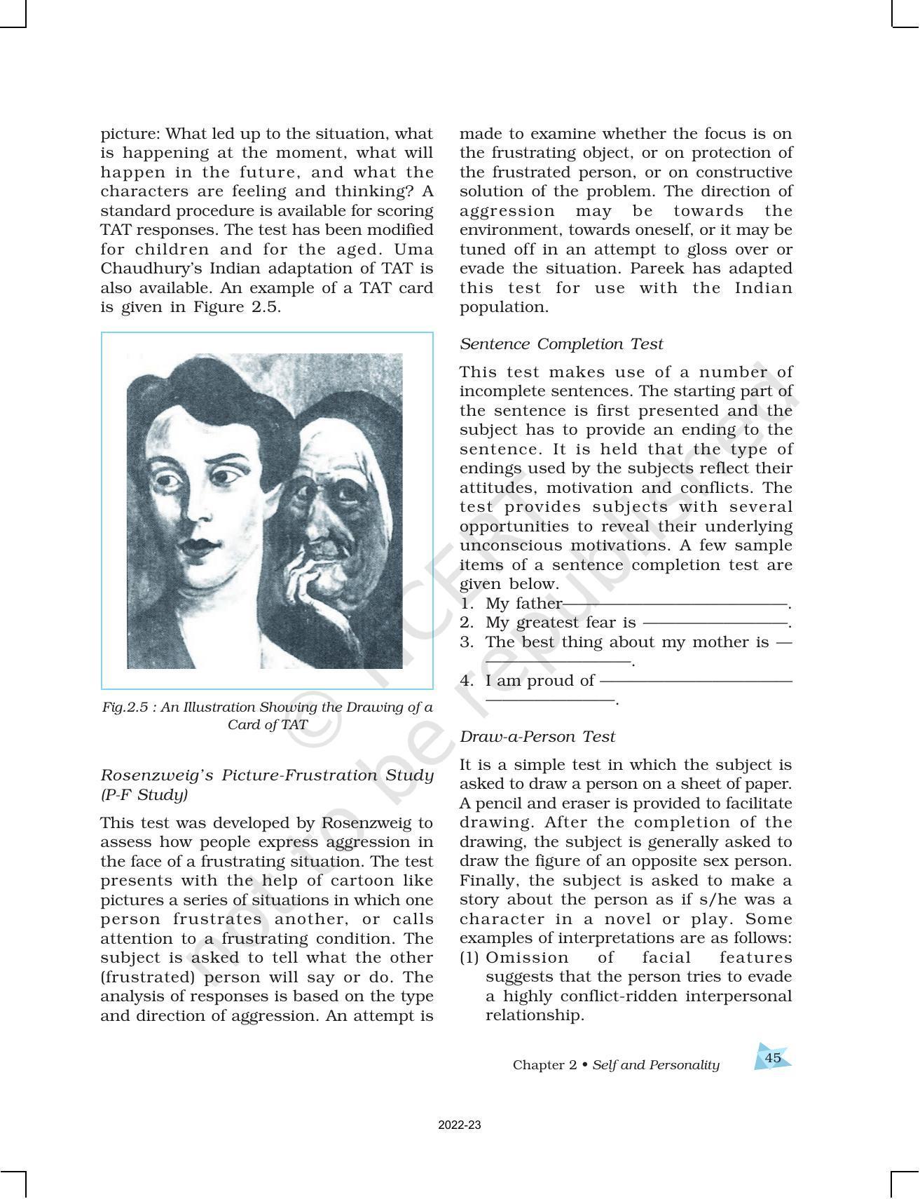 NCERT Book for Class 12 Psychology Chapter 2 Self and Personality - Page 23