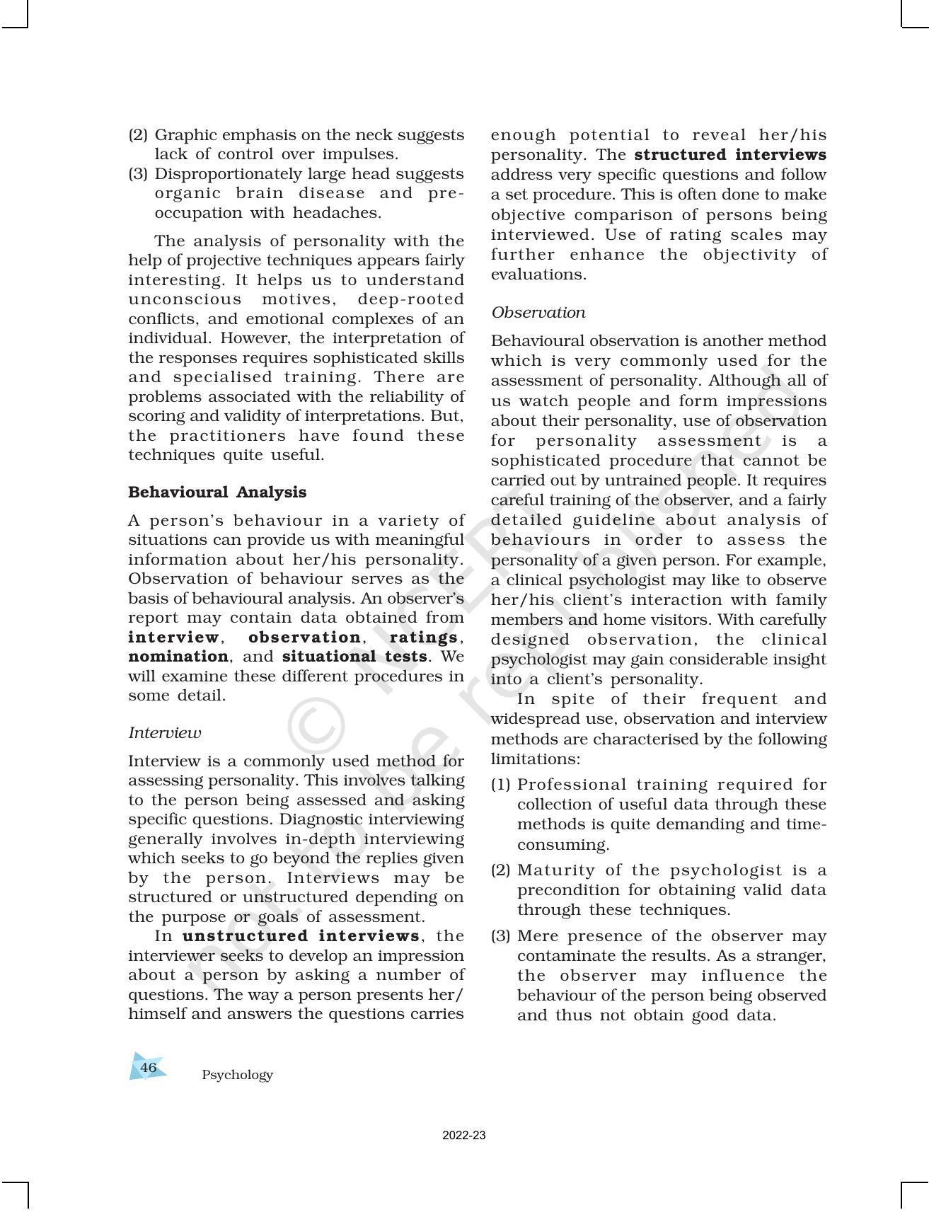 NCERT Book for Class 12 Psychology Chapter 2 Self and Personality - Page 24