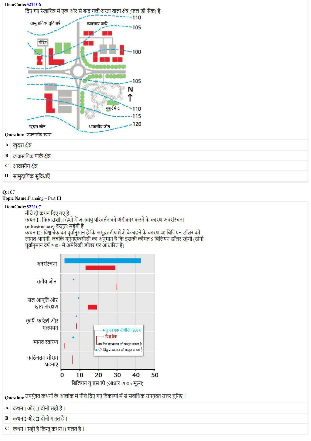 JEE Mains 2022: B Arch & B Planning Hindi (Shift A2) 23-06-2022 Question Paper - Page 35