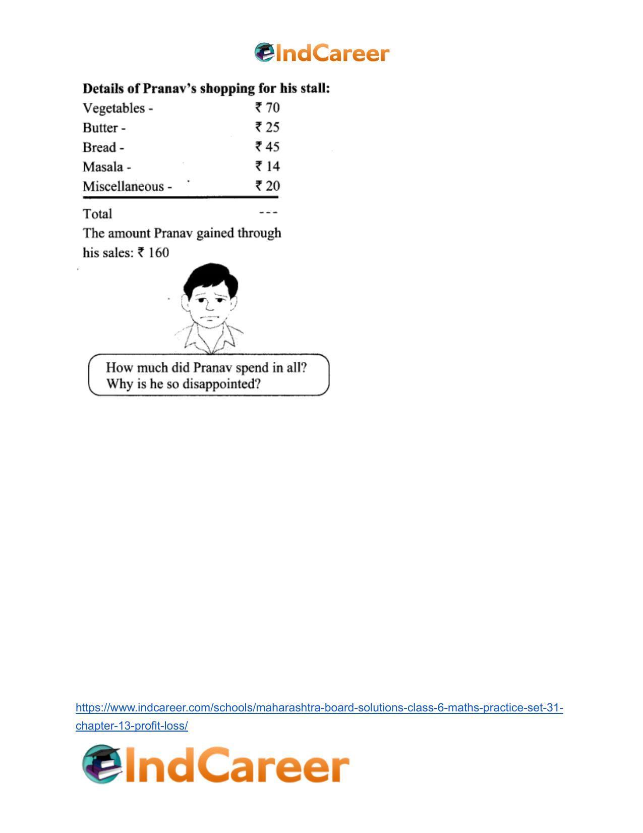 Maharashtra Board Solutions Class 6-Maths (Practice Set 31): Chapter 13- Profit-Loss - Page 8