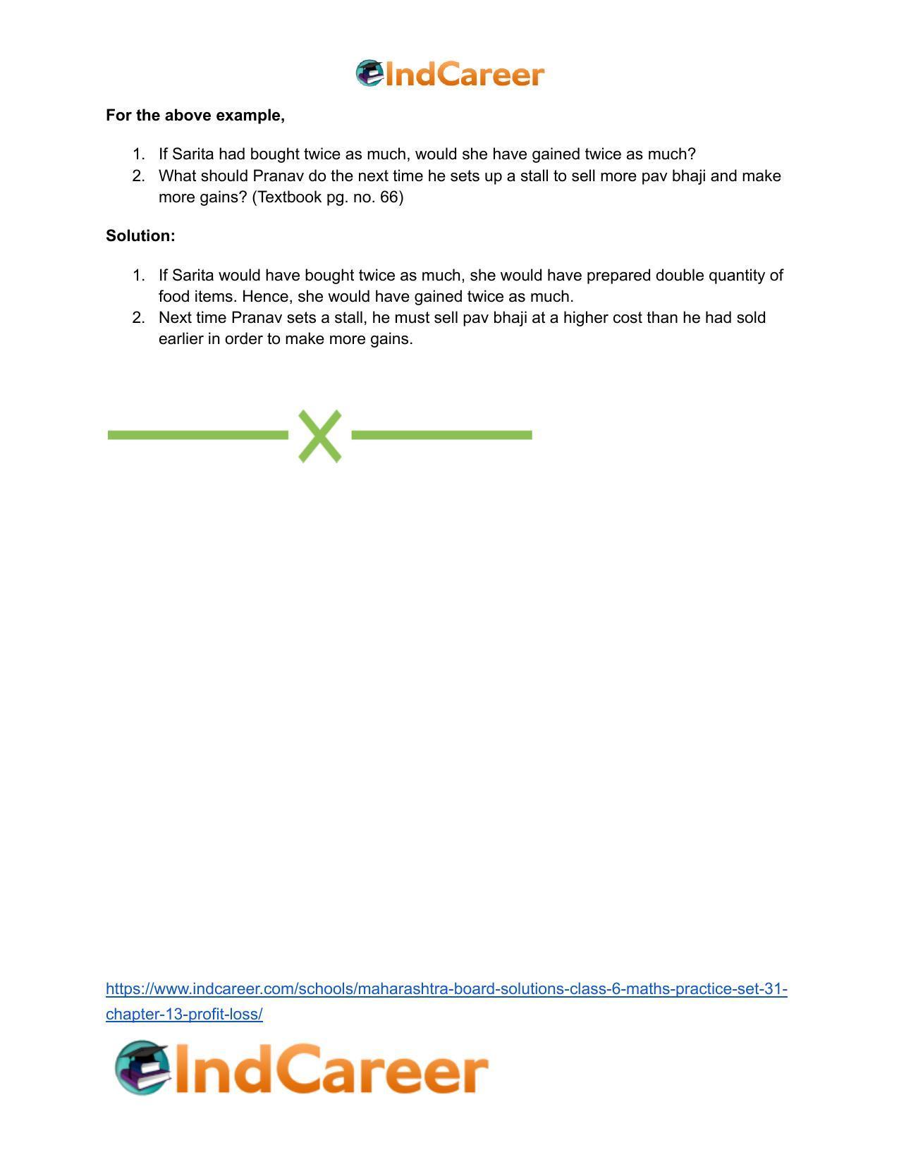 Maharashtra Board Solutions Class 6-Maths (Practice Set 31): Chapter 13- Profit-Loss - Page 10