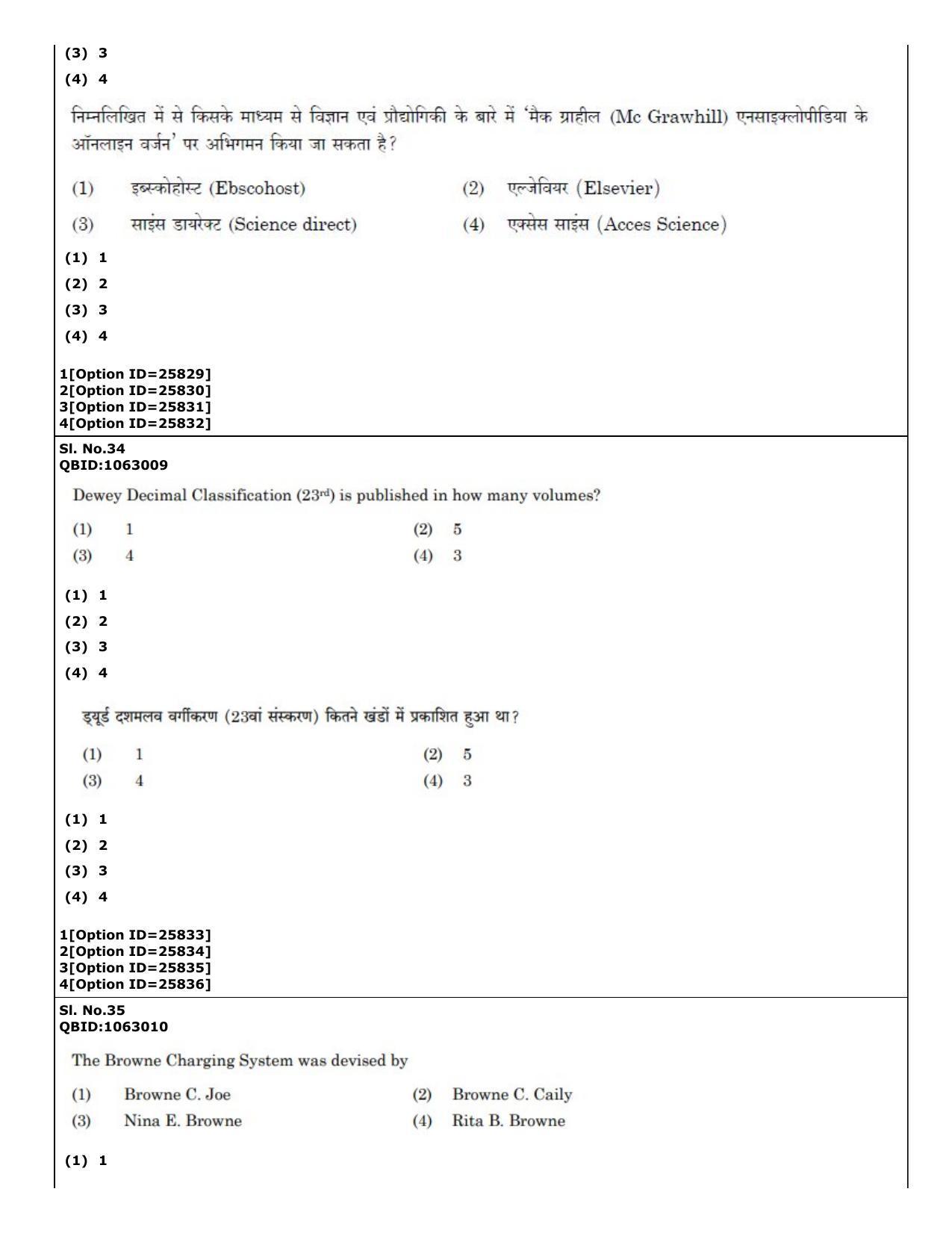 CUET (PG) 2022: PGQP-59 Library & Information Science (09-09-2022) Question Paper - Page 22