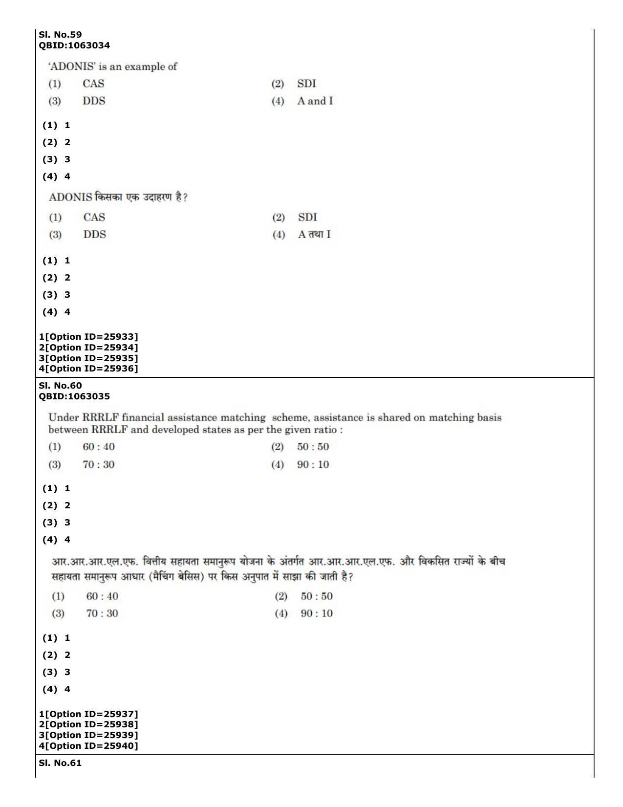 CUET (PG) 2022: PGQP-59 Library & Information Science (09-09-2022) Question Paper - Page 41