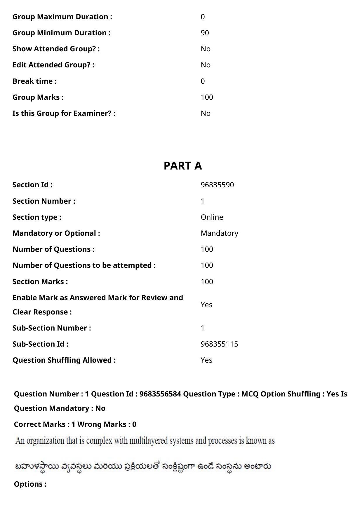 TS CPGET 2021 M A Sociology  (Shift 3) Question Paper with Answer Key - Page 2