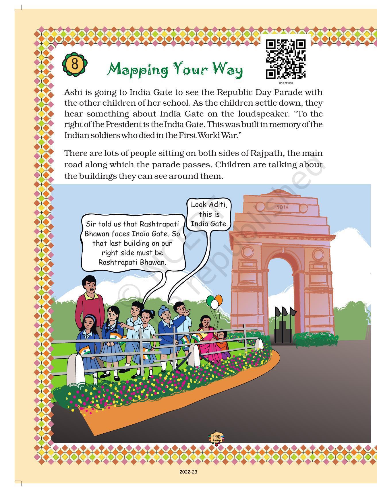 NCERT Book for Class 5 Maths Chapter 8 Mapping Your Way - Page 1
