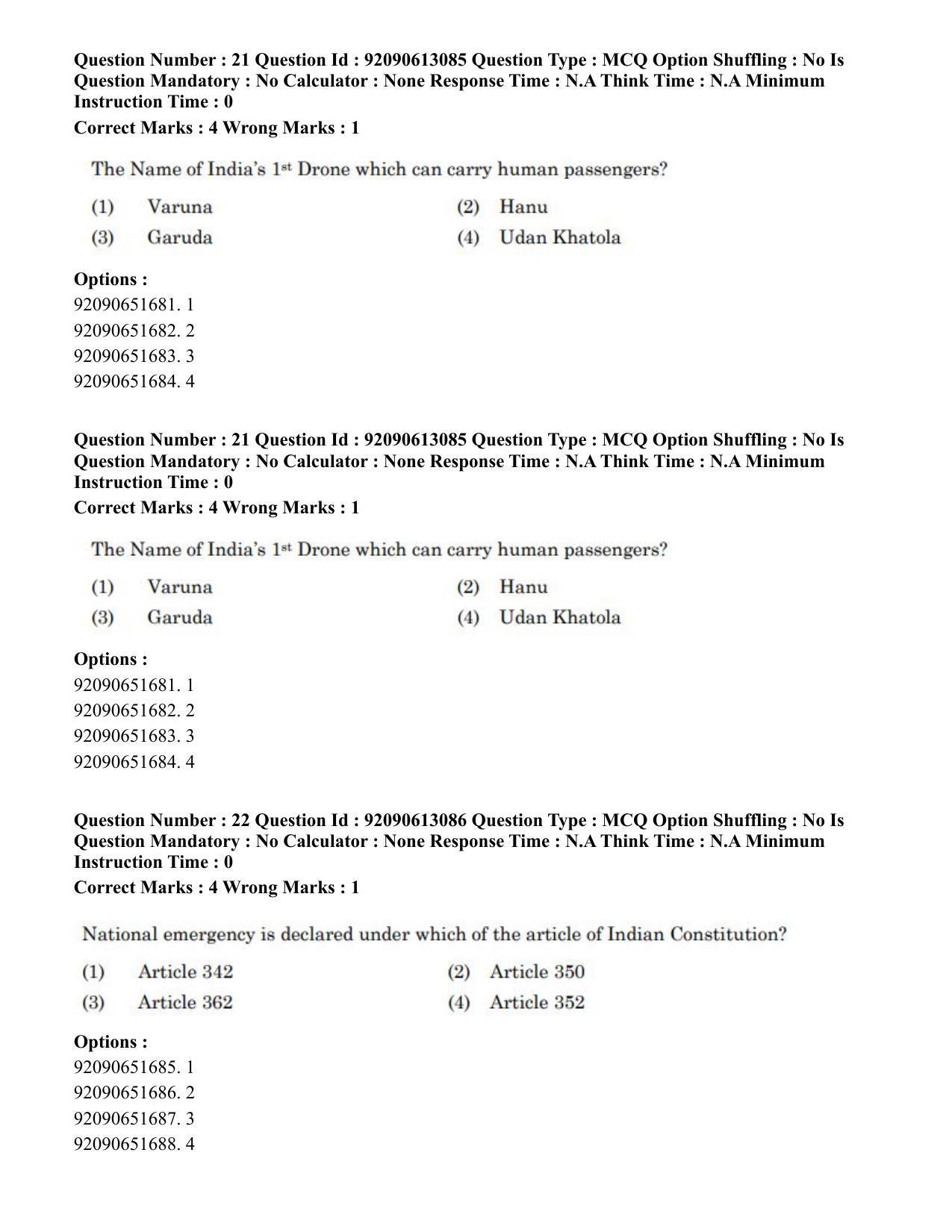 CUET PG 2023: COQP04 – B.Ed. Humanities and Social Sciences(ENG)-Shift 1 (12-06-2023) Question Paper - Page 21
