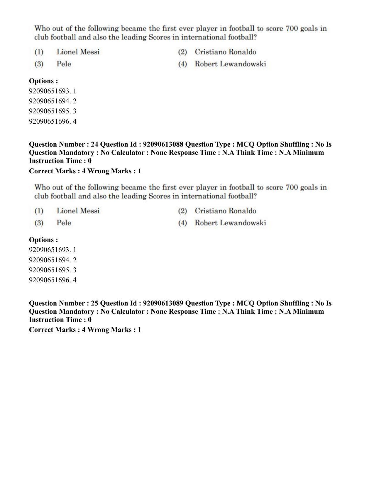 CUET PG 2023: COQP04 – B.Ed. Humanities and Social Sciences(ENG)-Shift 1 (12-06-2023) Question Paper - Page 24