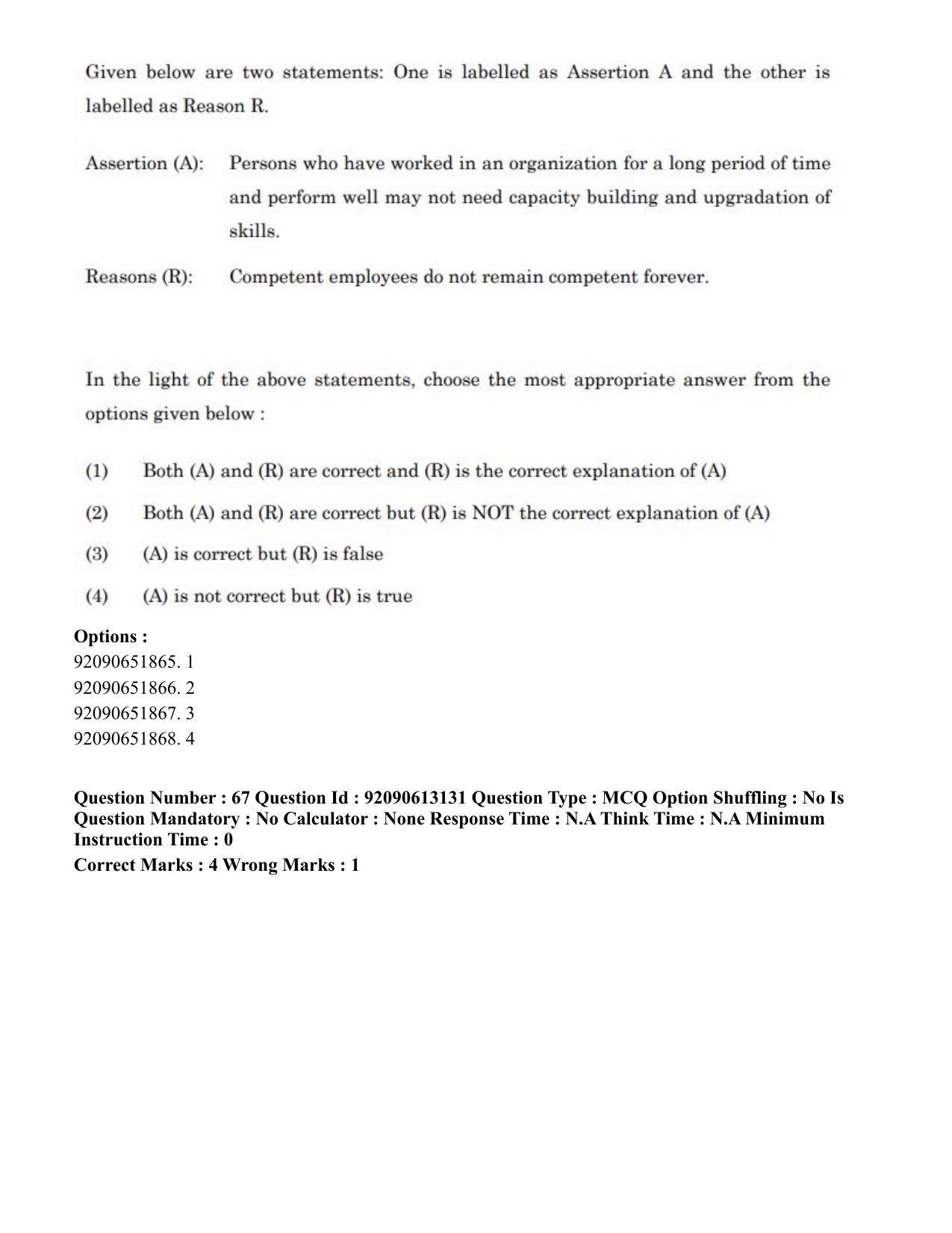 CUET PG 2023: COQP04 – B.Ed. Humanities and Social Sciences(ENG)-Shift 1 (12-06-2023) Question Paper - Page 58