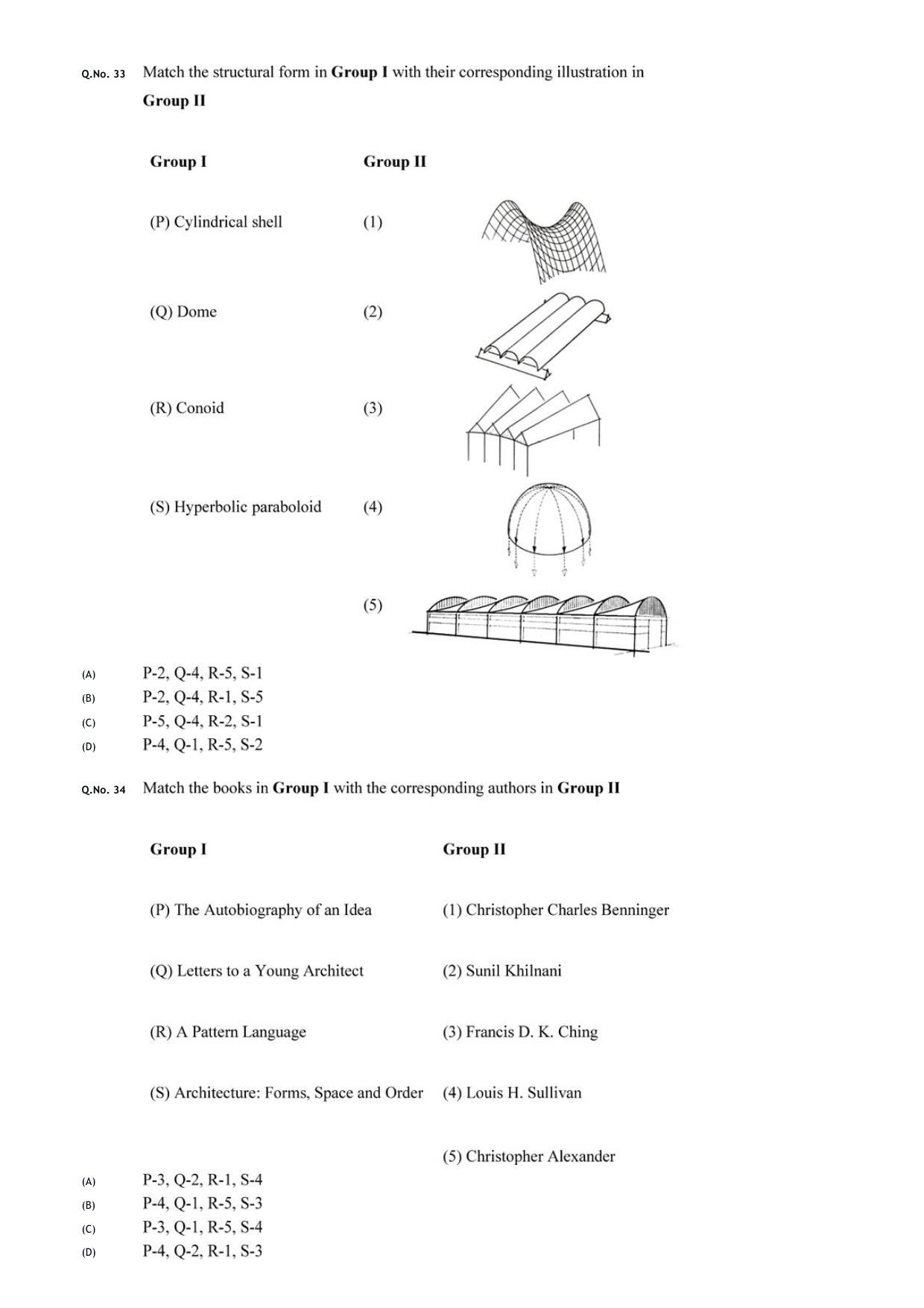 GATE 2020 Architecture and Planning (AR) Question Paper - Page 13