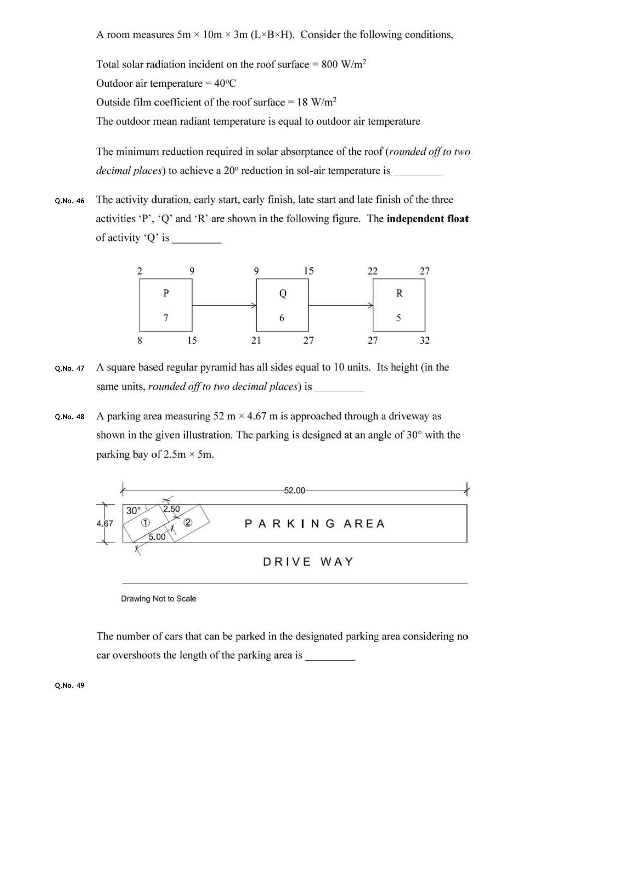 GATE 2020 Architecture and Planning (AR) Question Paper - Page 19
