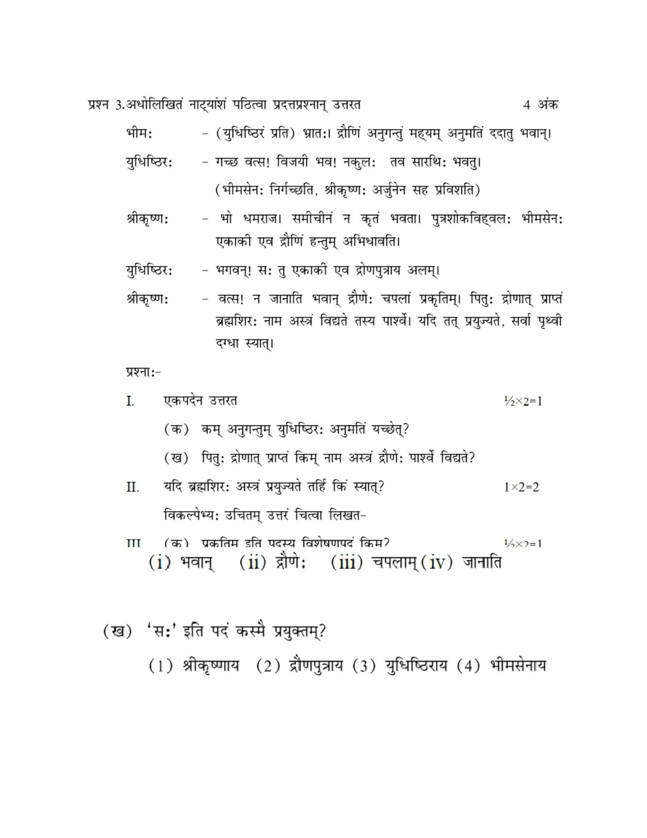 CBSE Worksheets for Class 10 Sanskrit Assignment 10 - Page 9