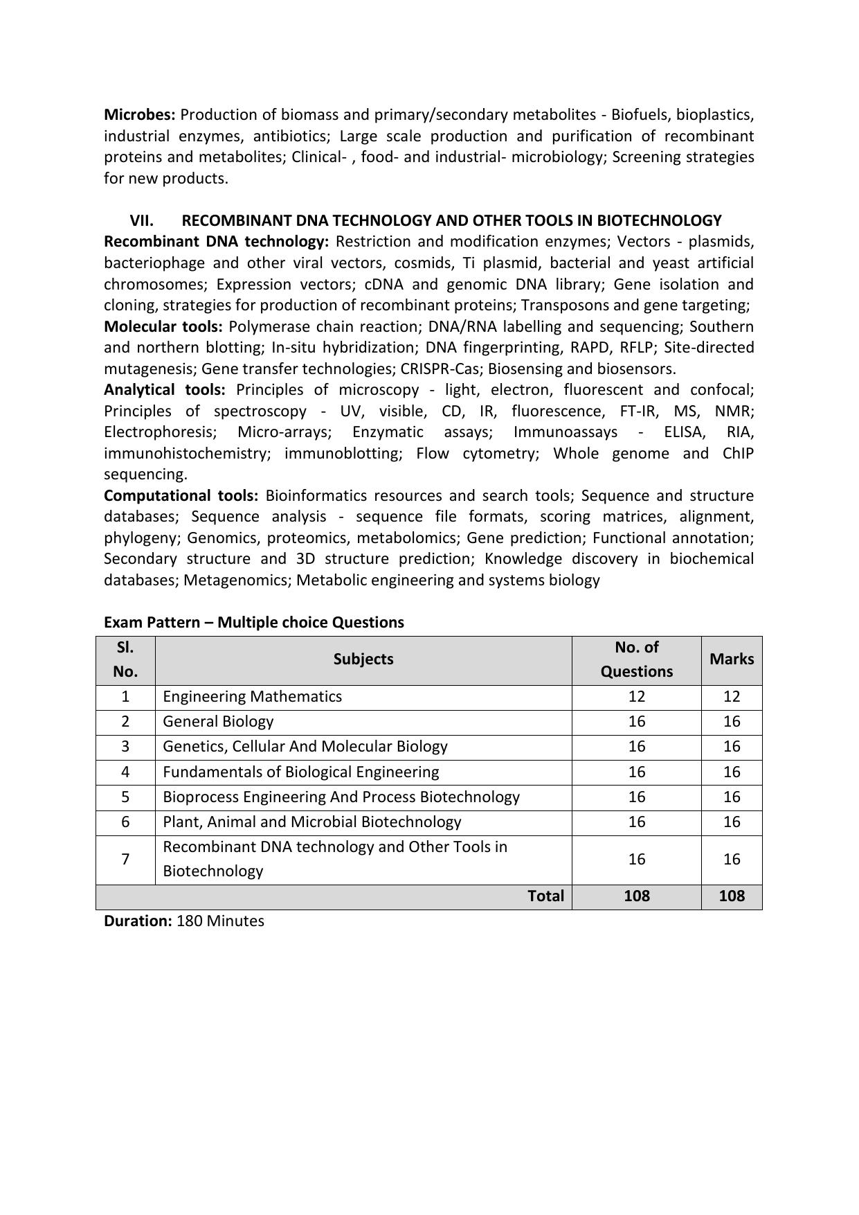 KLEEE M.TECH (Biotech) Syllabus - Page 3