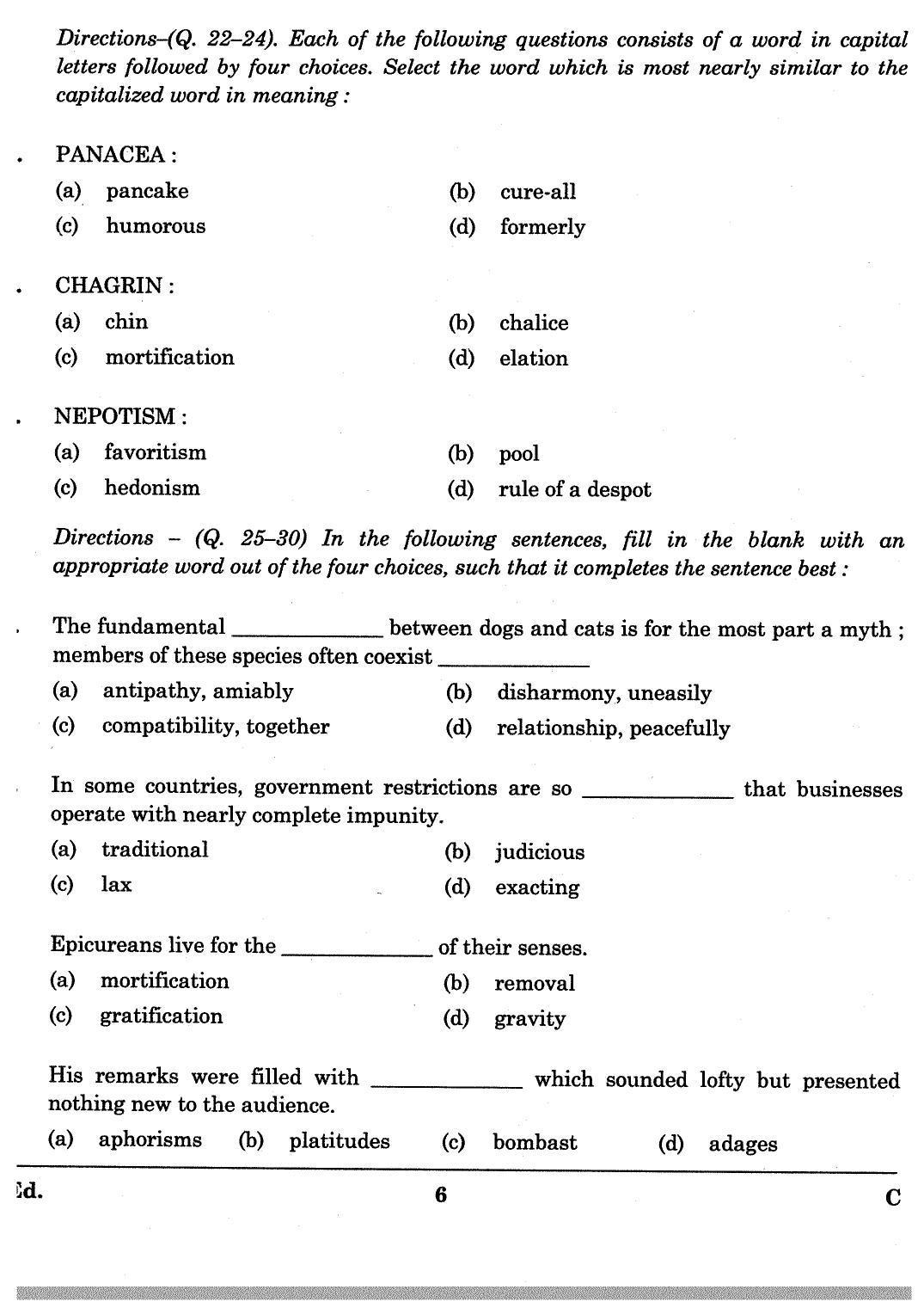  JKBOPEE B.Ed 2009 Question Paper - Page 6