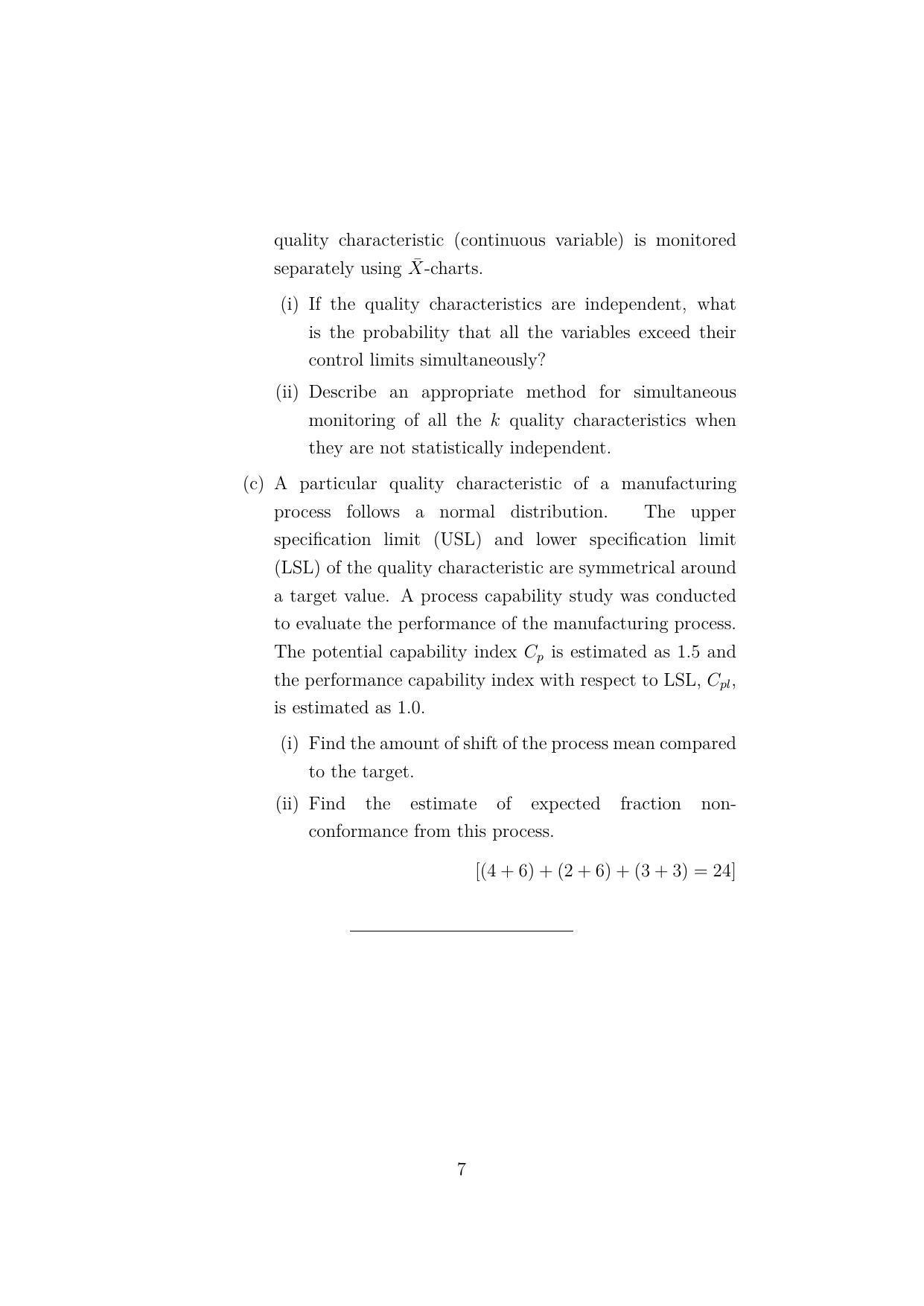 ISI Admission Test JRF in Quality, Reliability and Operations Research QRB 2022 Sample Paper - Page 7