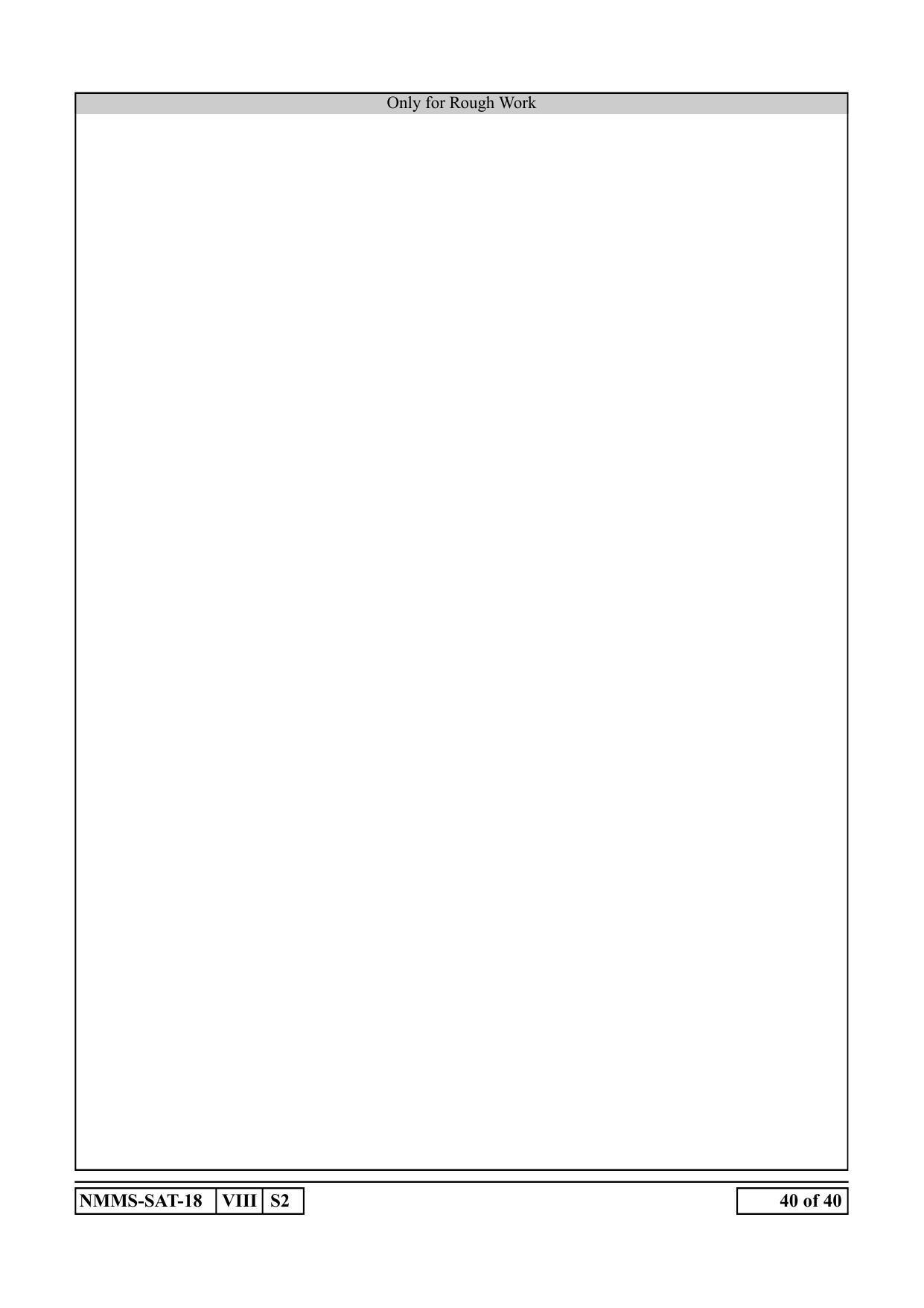 SAT URDU 2018-19 Class 8 Maharashtra NMMS Question Papers - Page 40