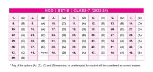 SOF NCO 2023 Class 7 SET B Answer Key