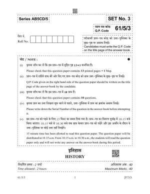 CBSE Class 12 61-5-3 History 2022 Question Paper