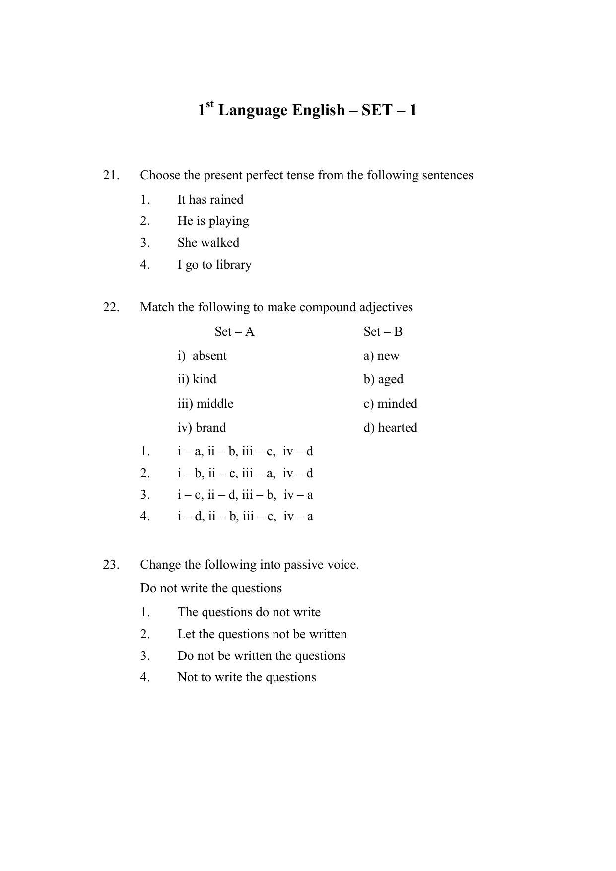 AP DEECET Biological Science (English Medium) 2021 Question Paper - Page 6